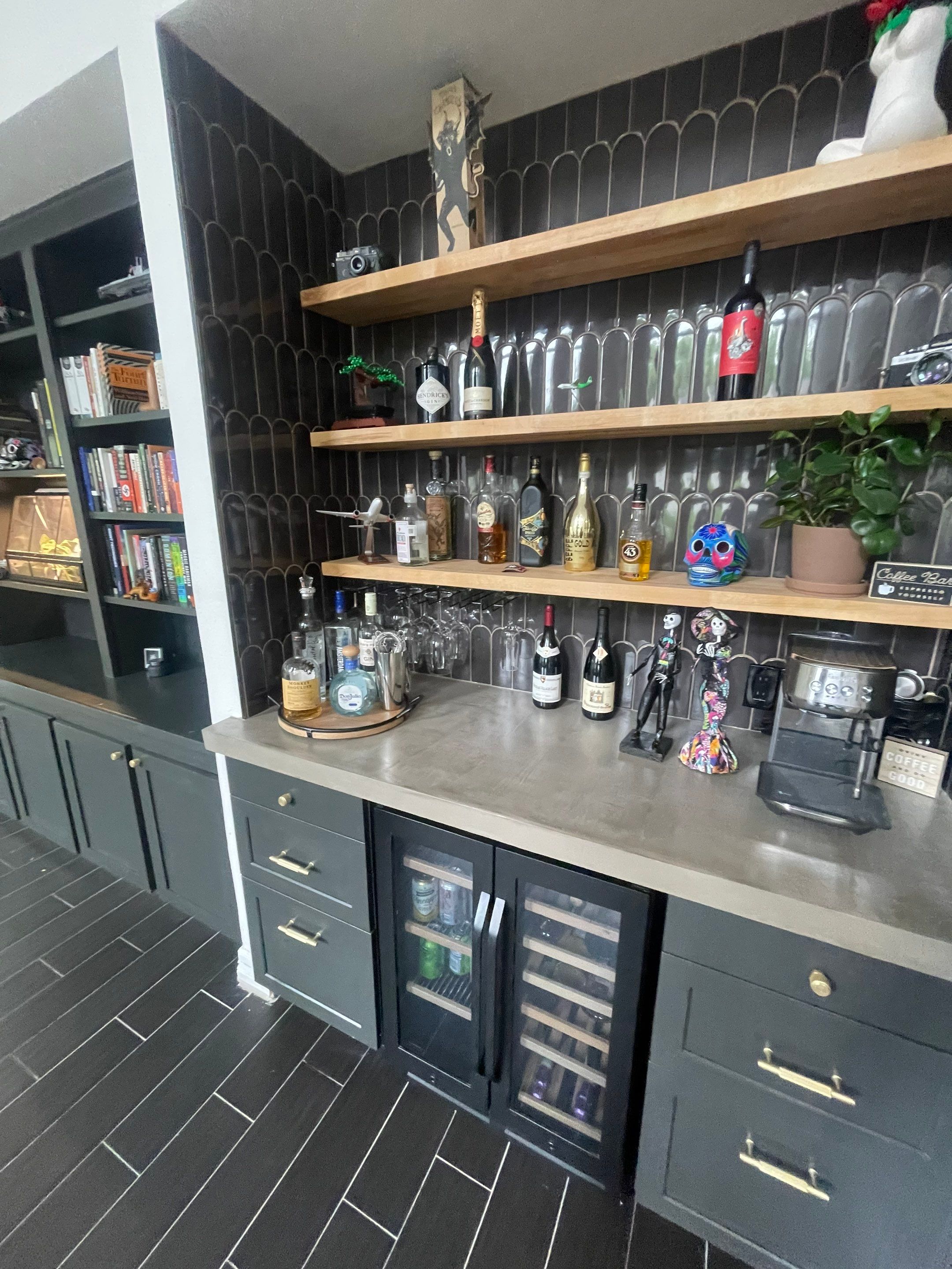 Custom Home Bar & Built-In Cabinet Remodel by Majesty Construction