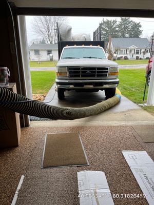 Air Duct Cleaning With a Vacuum Truck in New Castle, PA.