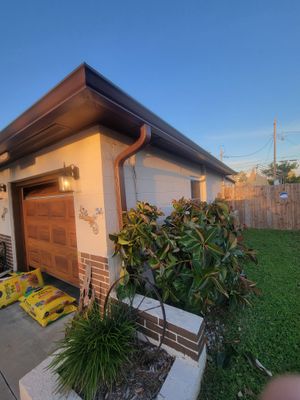 Musket Brown Seamless Gutters using Musket Brown Seamless Gutters in Bradenton FL