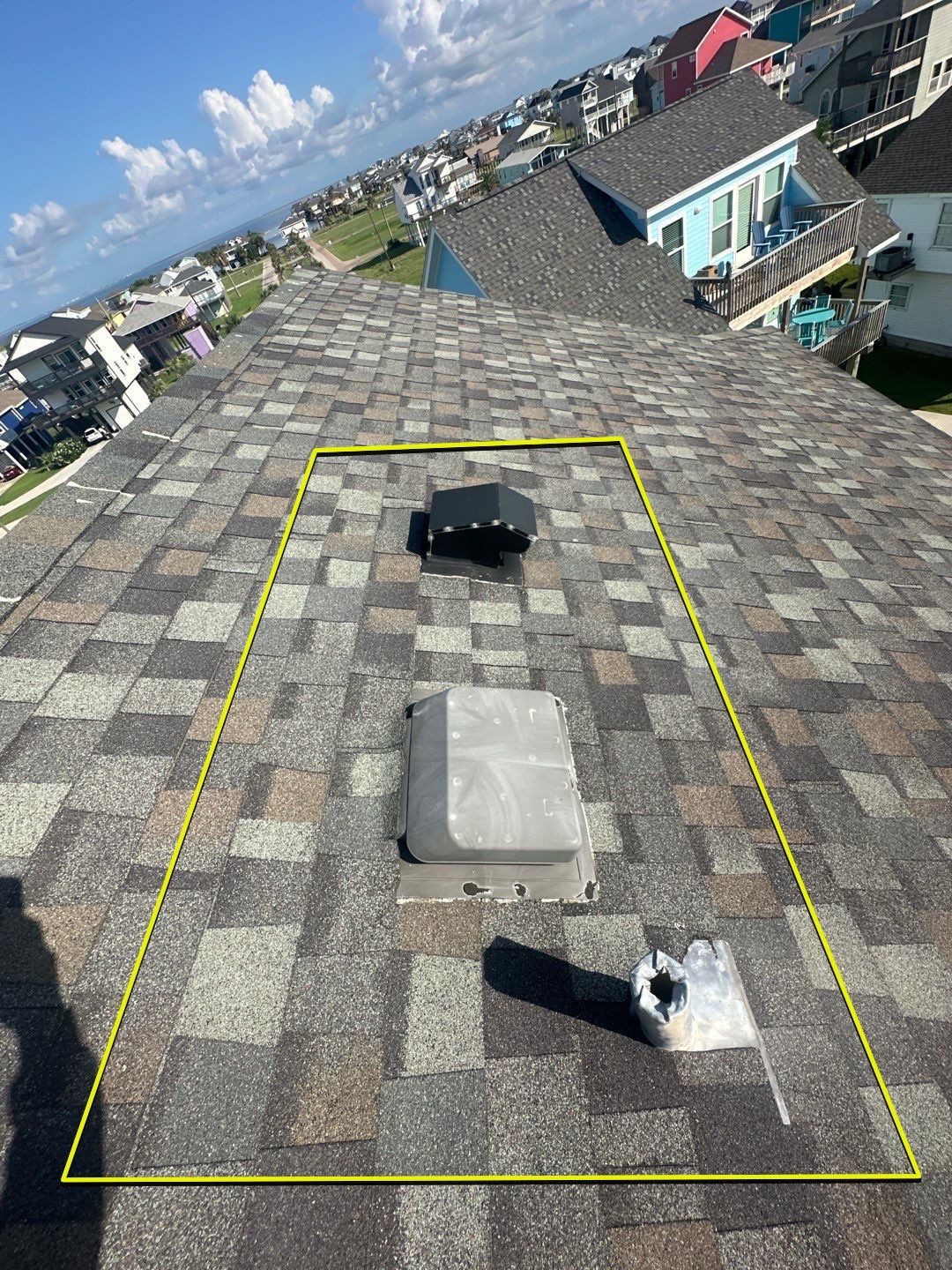 Hail Damage using Owen's Corning Duration (Lifetime) Shingles by Roof Repair Company