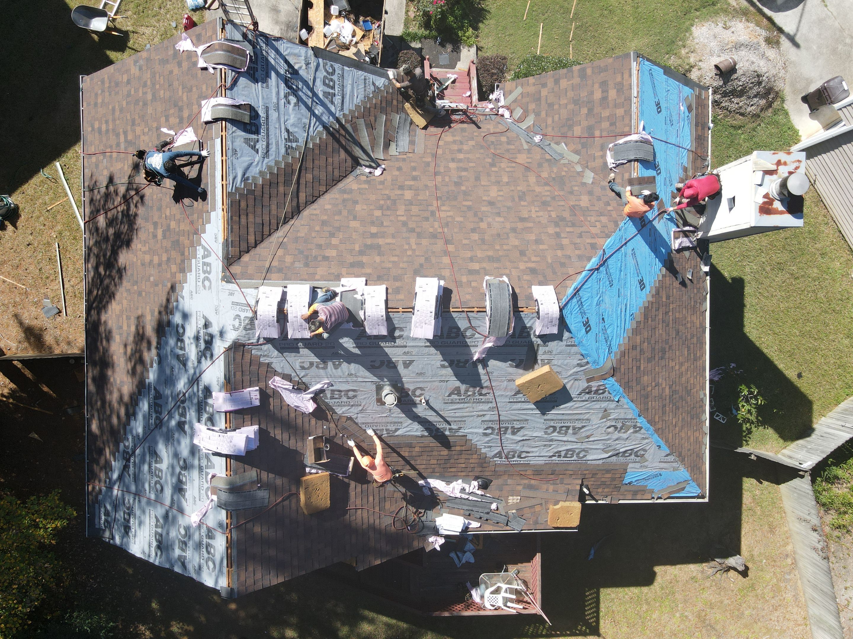 Residential Roofing Installation using Owens Corning by Inspector Roofing and Restoration