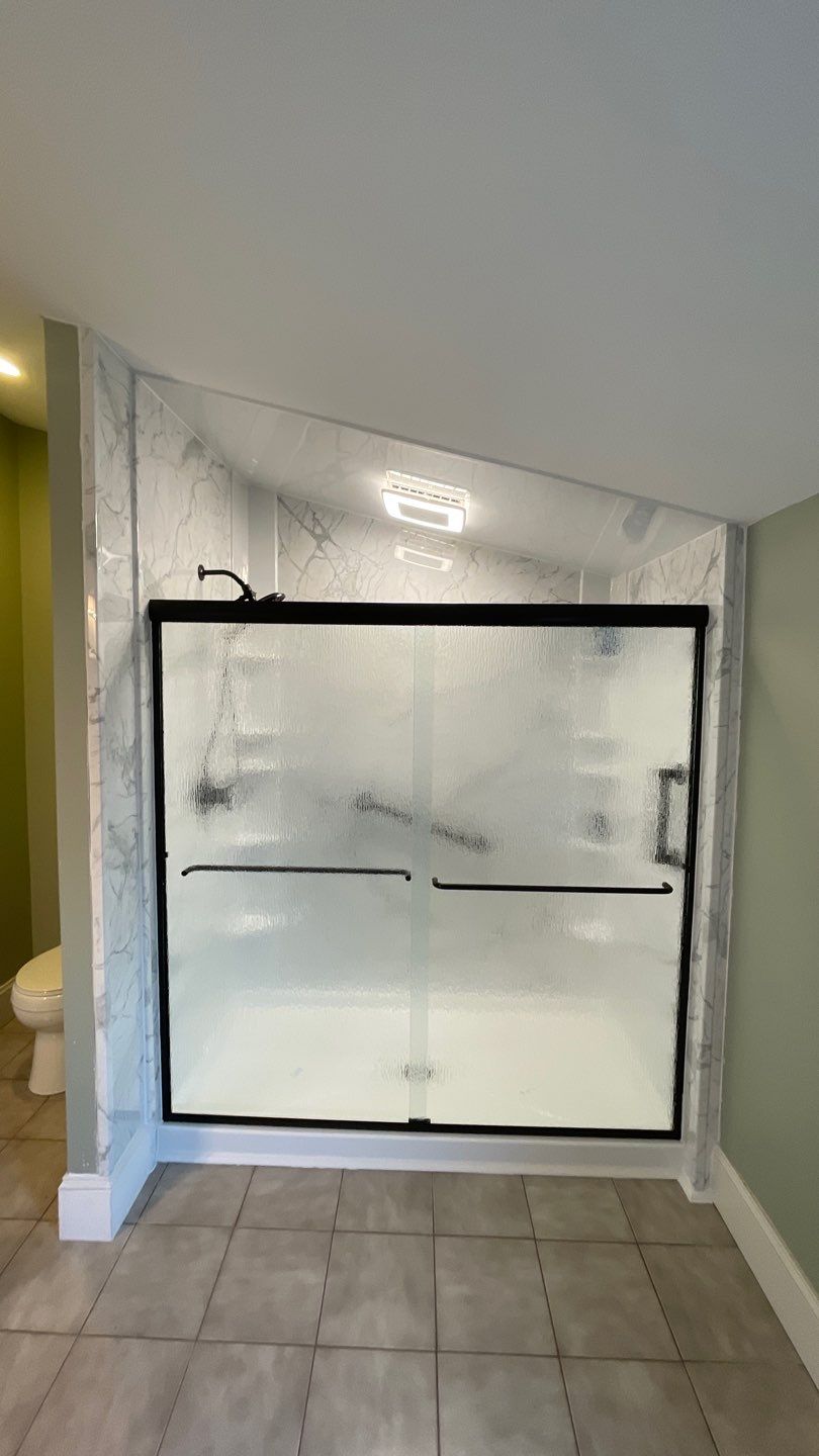 Tub to Walk-In Shower Installation in Westfield, MA  by Yankee Home Improvement