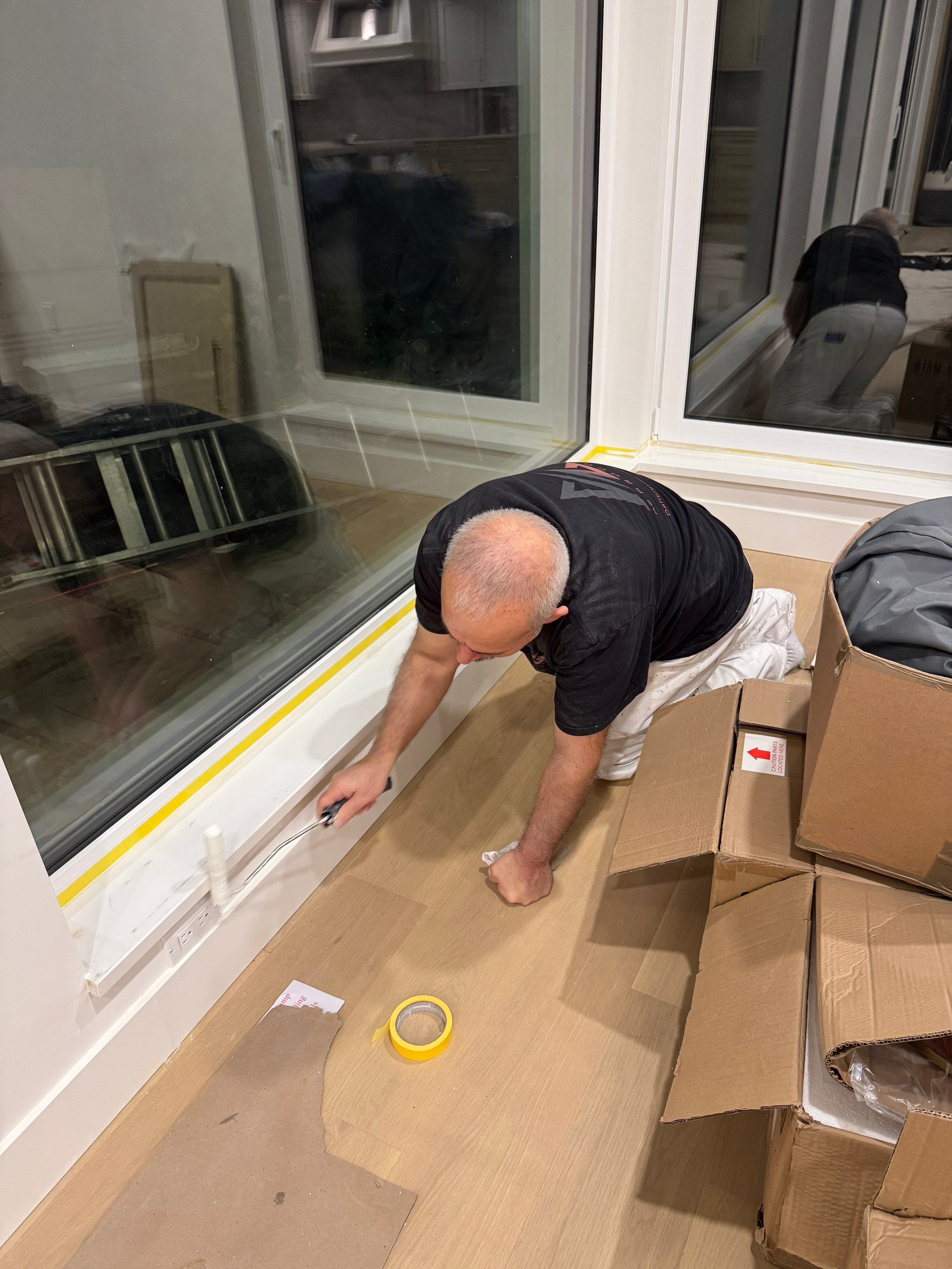 West Vancouver Custom Millwork: Heat Pump Trim & Window Finishing by YVR Construction Group