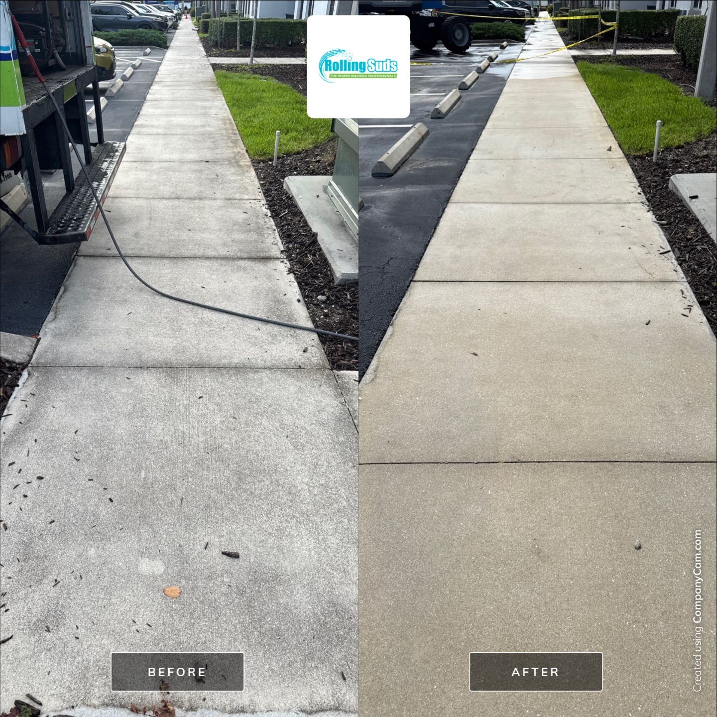 Apartment Flat Work by Rolling Suds Power Washing of Naples - Fort Myers