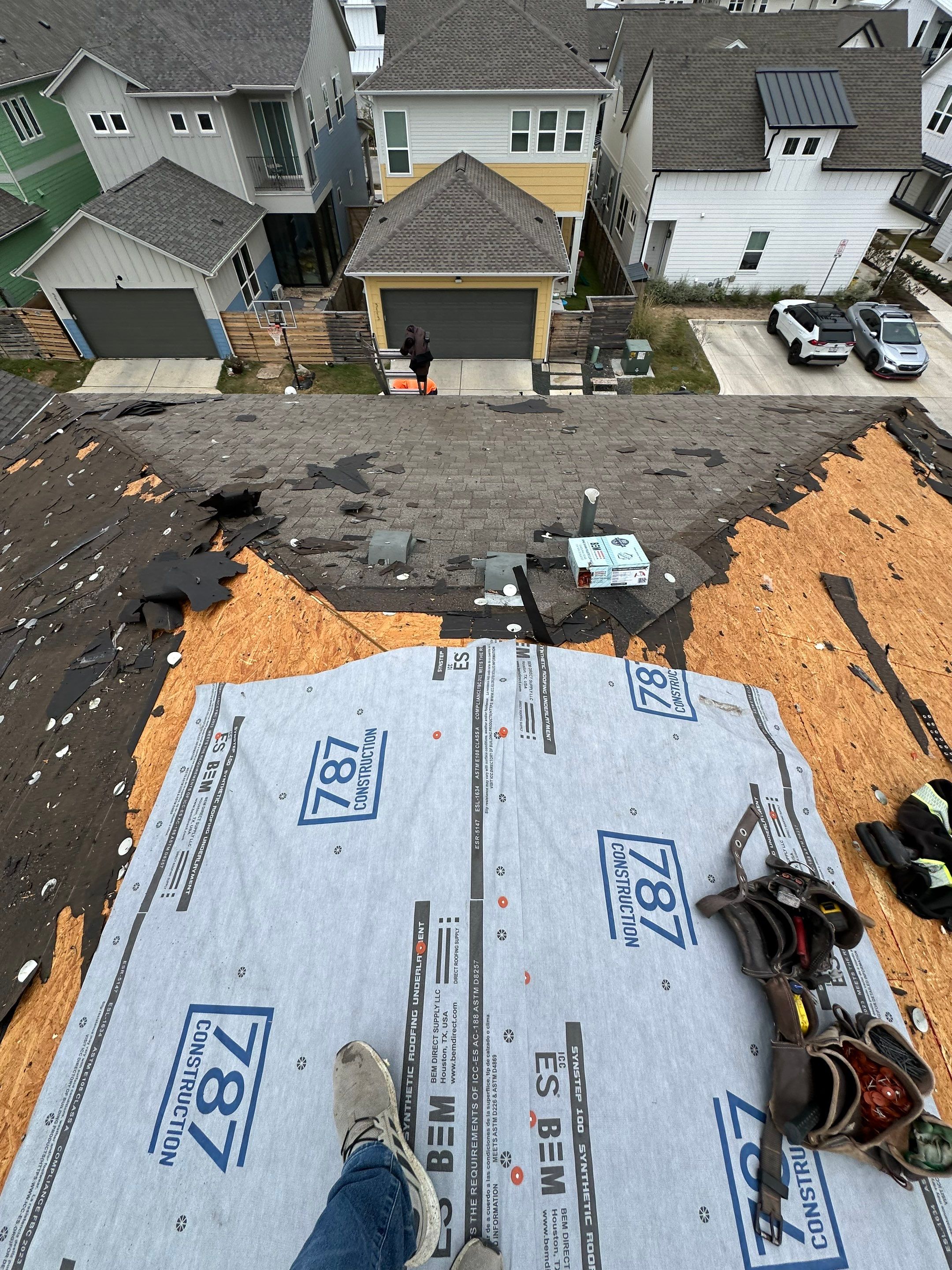 Hail Damage Restoration & Energy Upgrade by 787 Construction