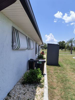 Black Aluminum Gutters Installation in Sun City Center FL