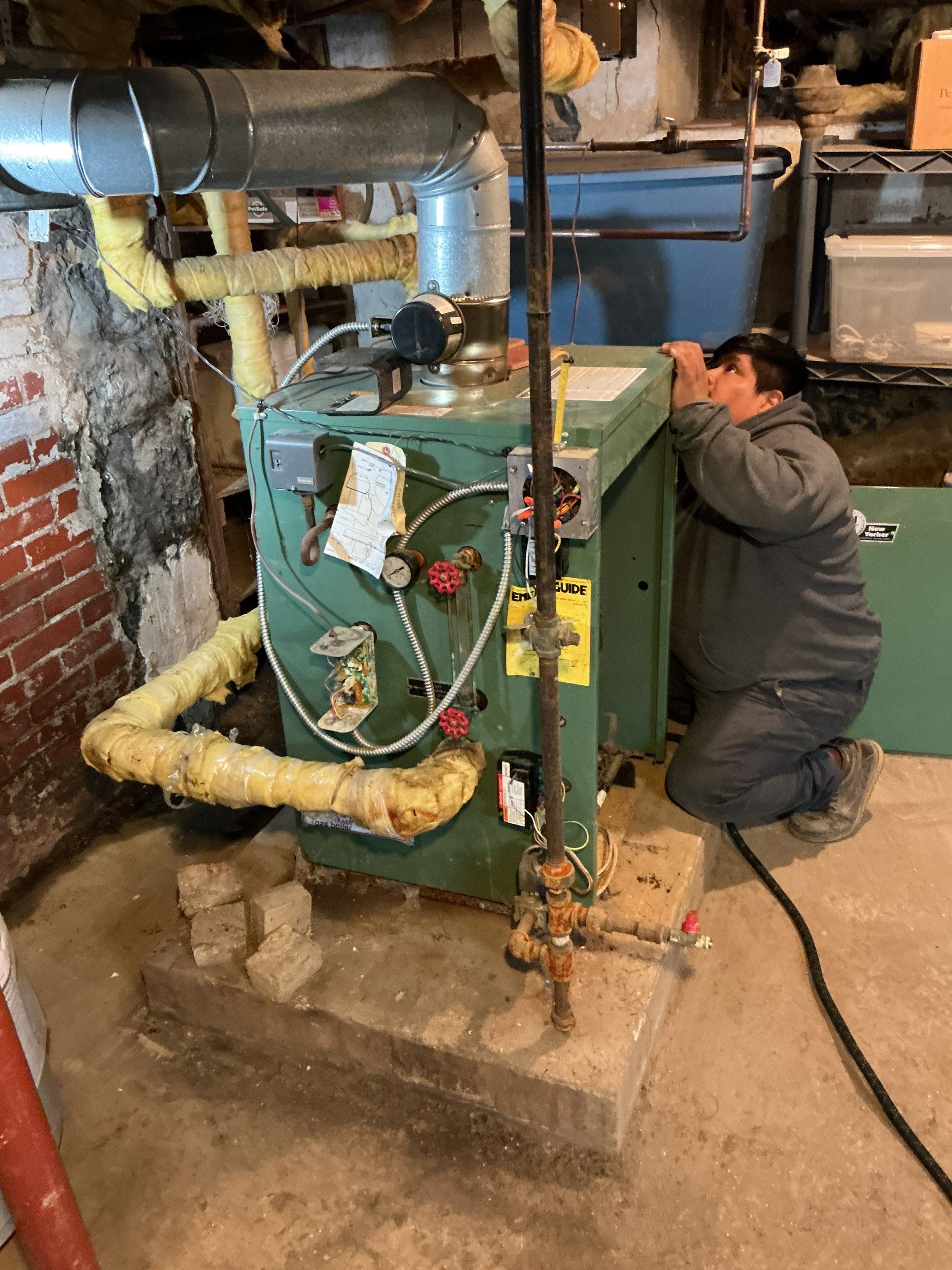 Steam Boiler Install In Strasburg by Elemental Heating and air conditioning LLC