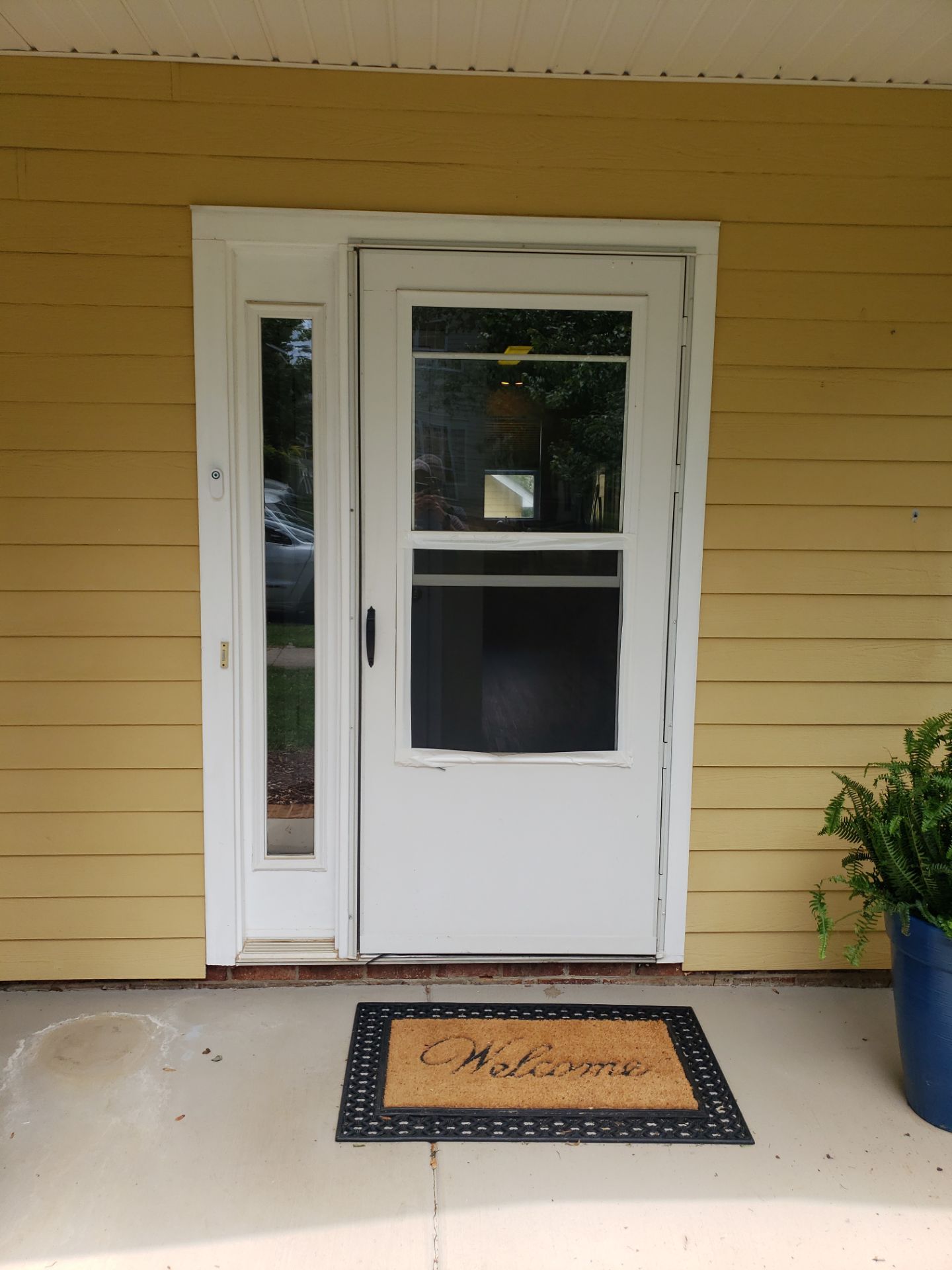 Door Refresh! Painting & New Screen Door by A Step Above Handy LLC 