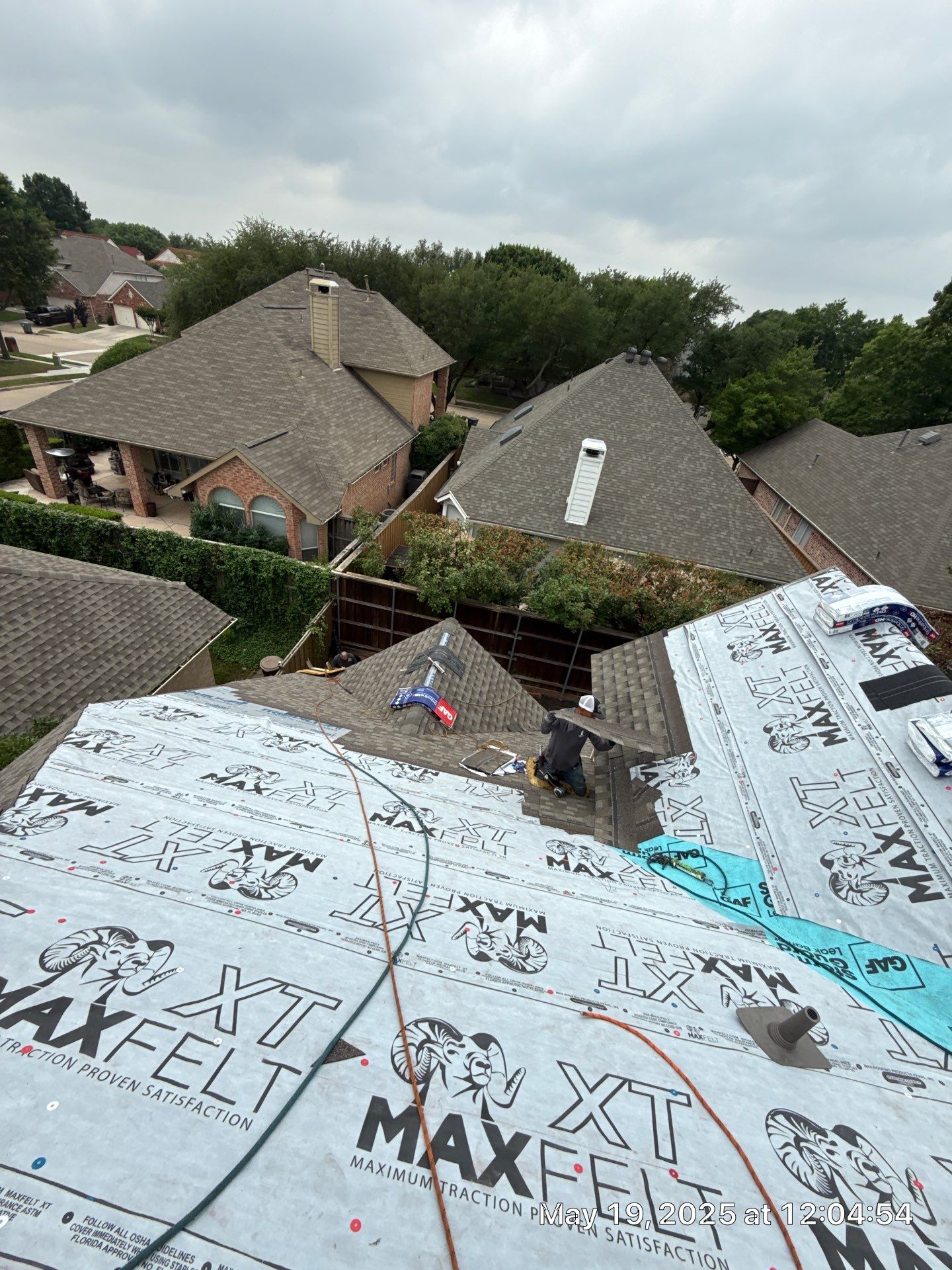 Residential Roof Replacement using GAF HDZ - Weathered Wood by Elite Roofing LLC