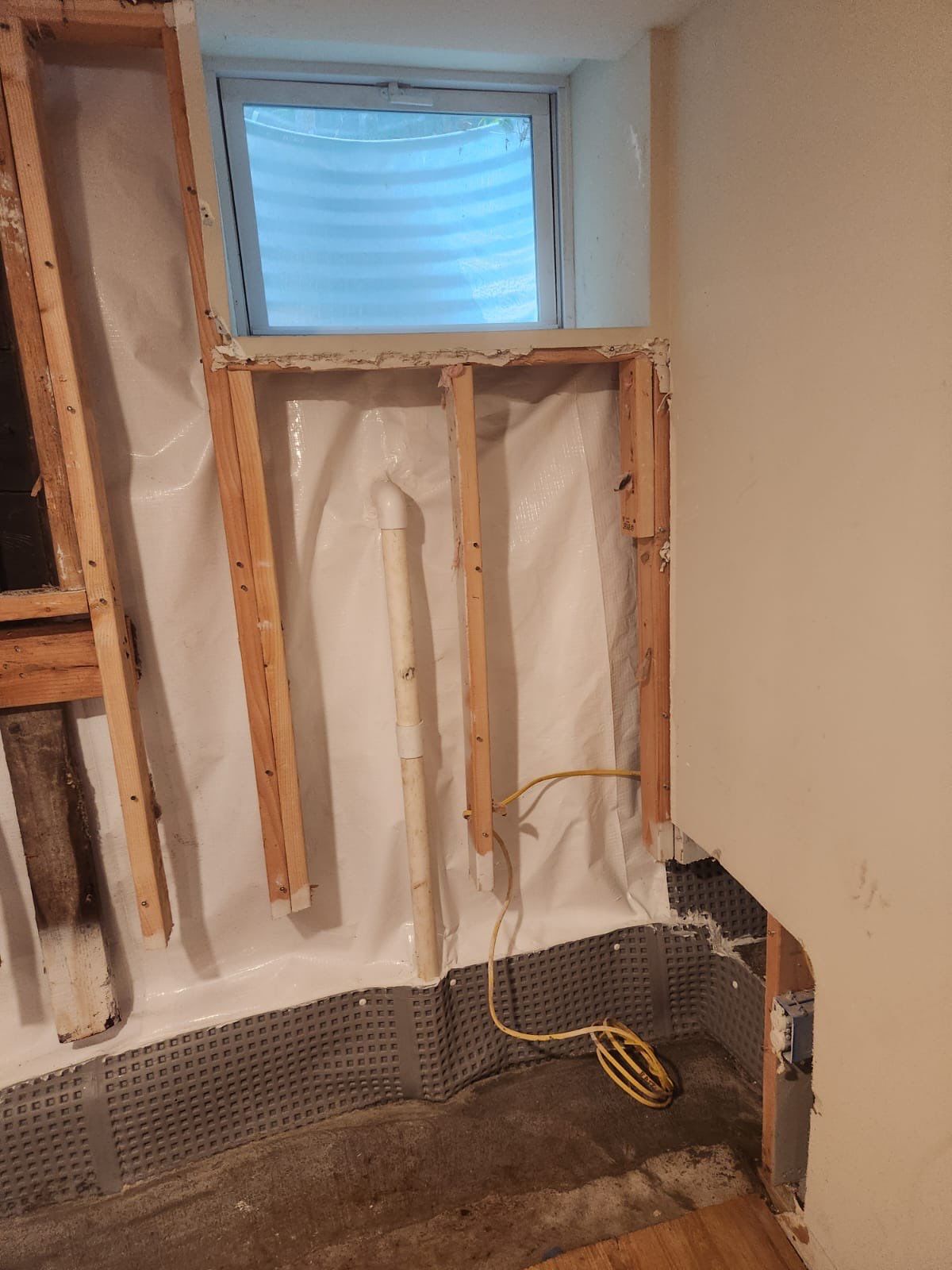 Interior French Drain & Wall Vapor Barrier Boonton NJ by Pure Service Pro, LLC 
