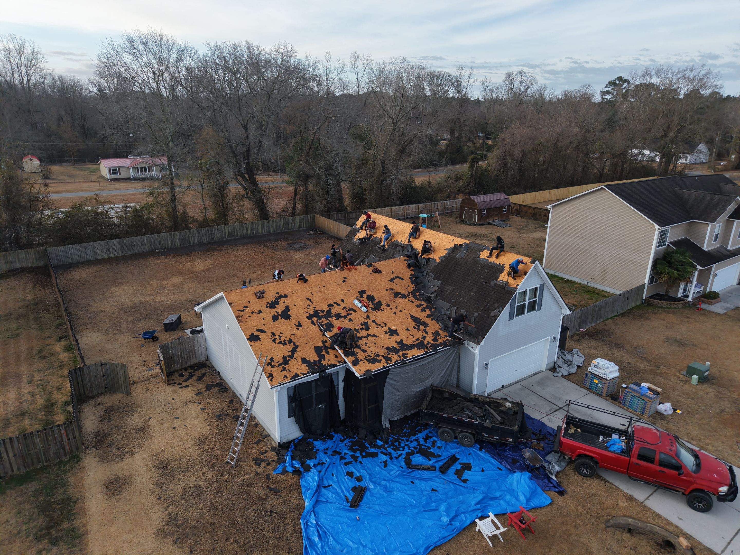 FORTIFIED Roof Installation in Jacksonville NC | CertainTeed Landmark AR Charcoal Black Shingles by RGR Construction and Roofing, LLC