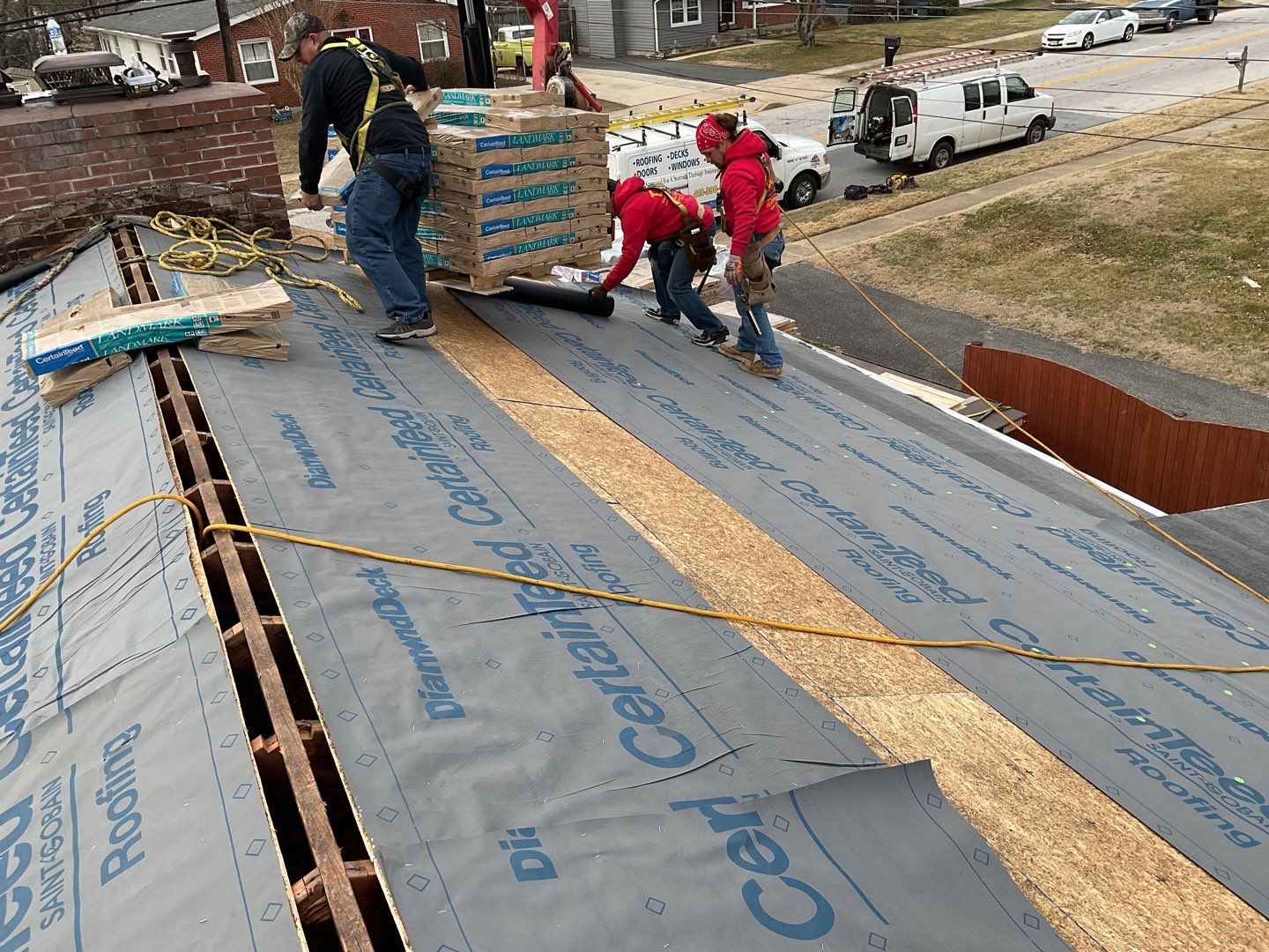 Residential Roofing Installation using CertainTeed Shingles by Alpha Design Services