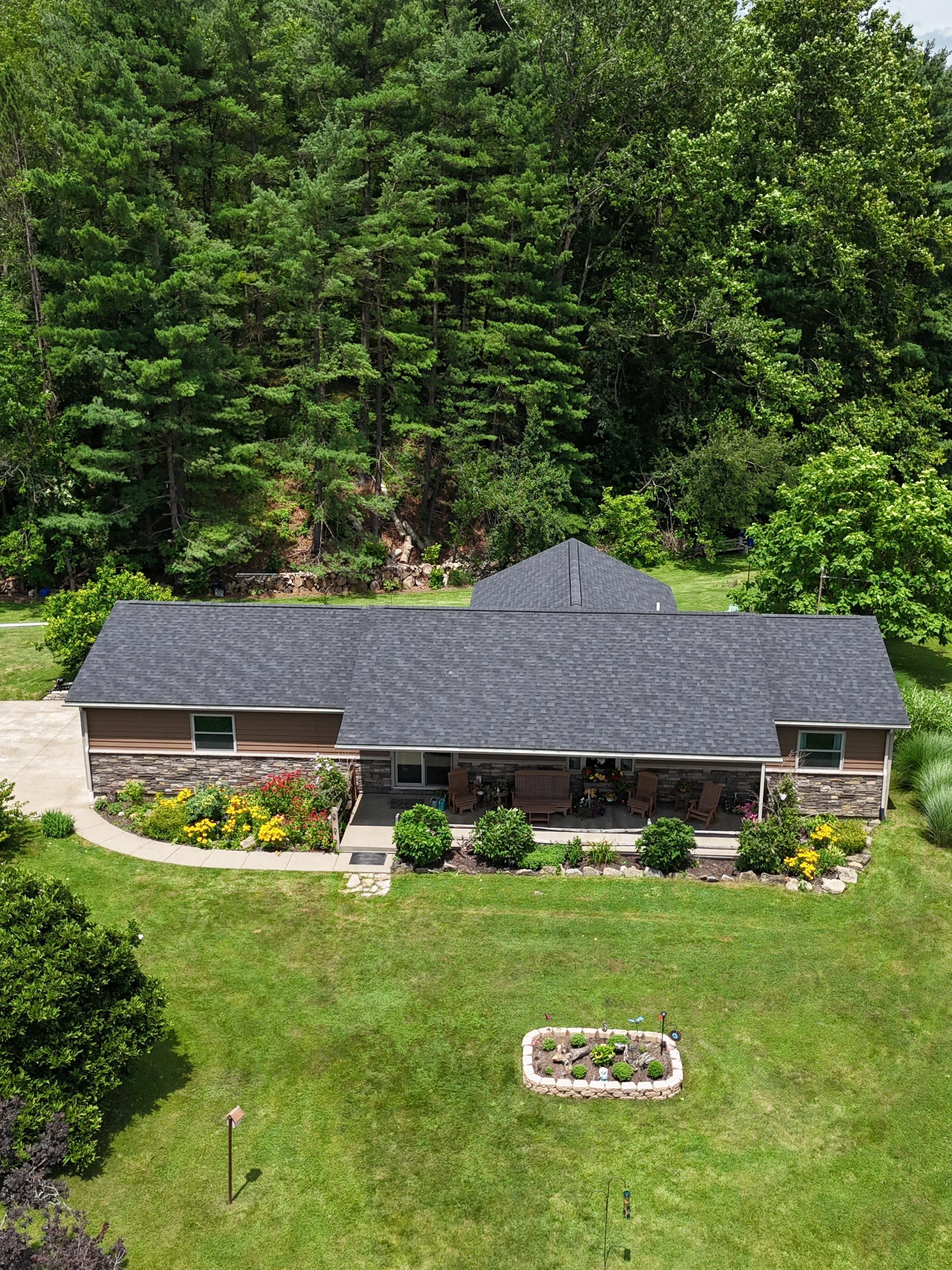 Cambridge Ohio Shingle Roof and Patio Roof Installation by Pine Ridge Roofing LLC