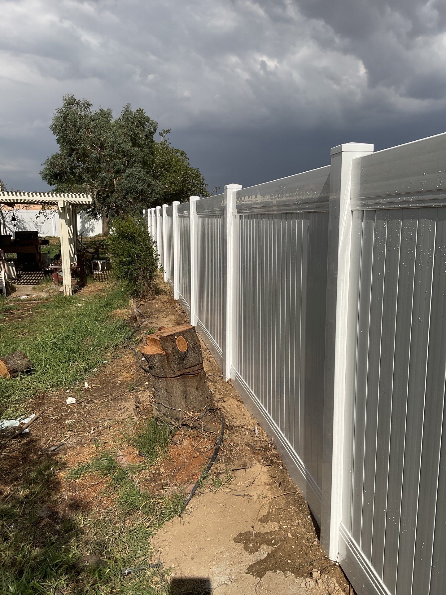Fence Repair using Vinyl by Fence Guys Inc. 