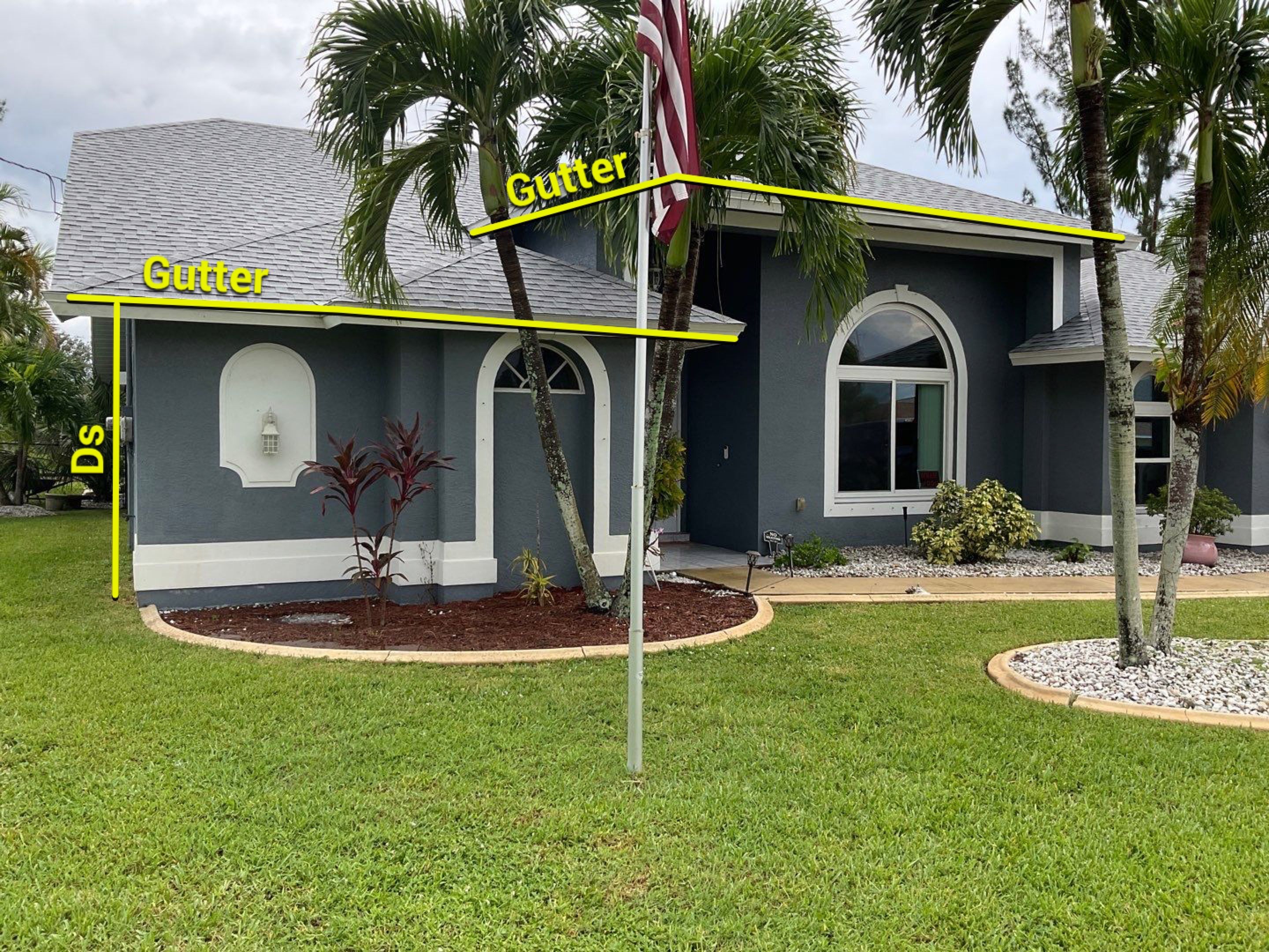 White K Style Seamless Gutters using Aluminum Seamless Gutters in Cape Coral FL by Gutter Professors