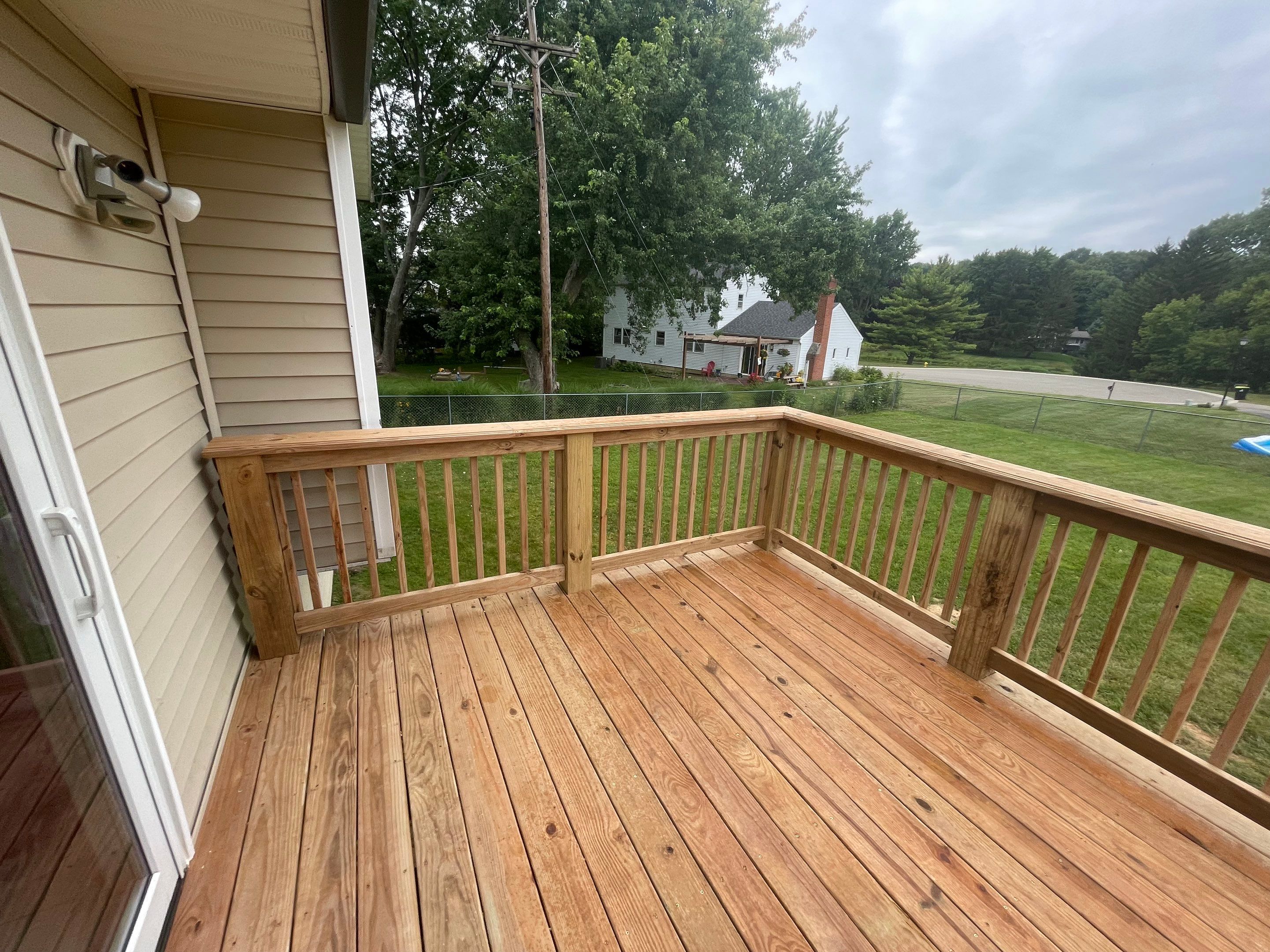 Deck Installation using Treated Lumber by Avalon Roofing and Exteriors