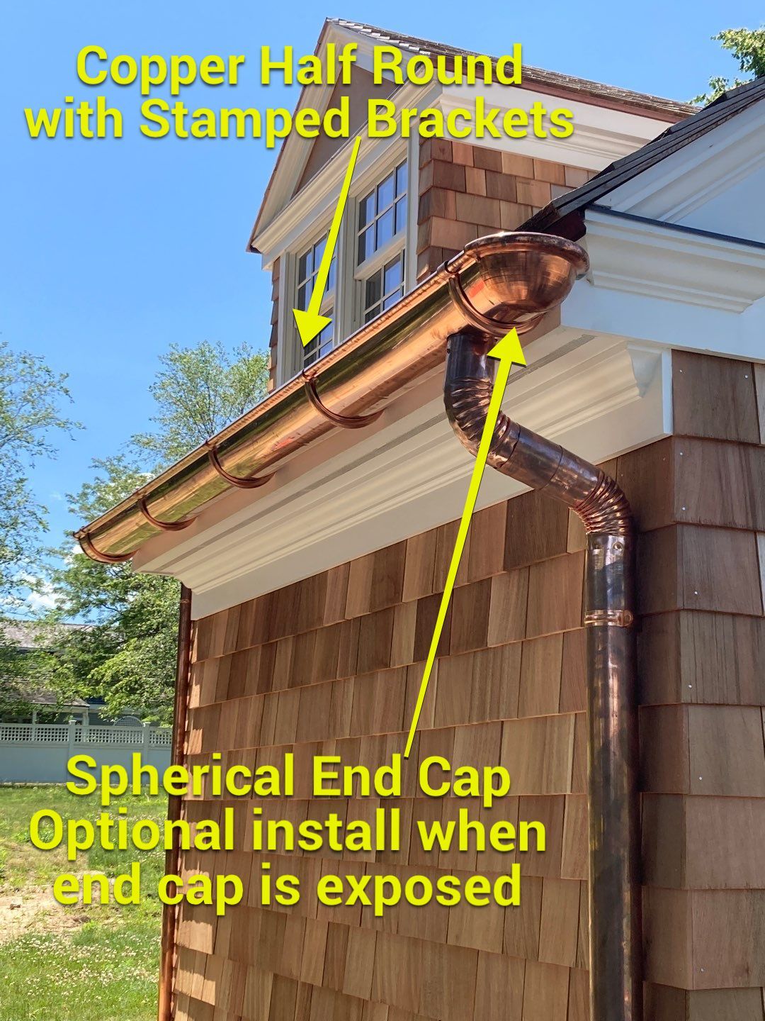 Copper Gutter Installation in Osterville, MA   by Gutter Pro Enterprises