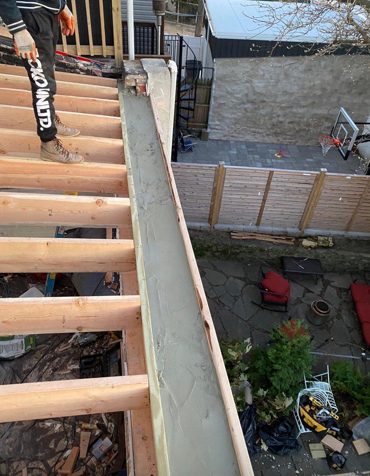 Custom Roof deck & TPO Roof by Philadelphia Quality Roofing