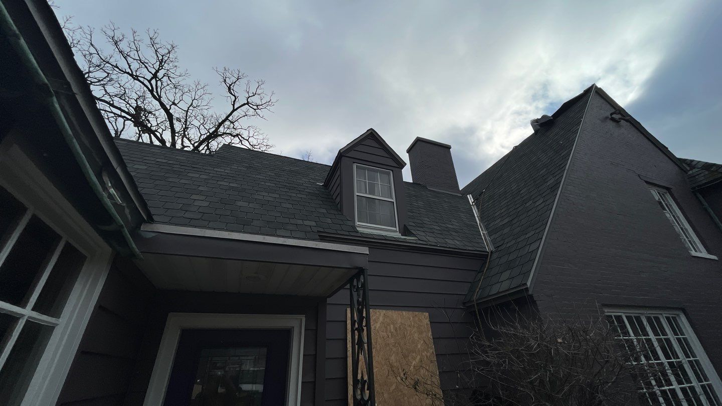 Slate Roof Removal using Atlas Storm Master Slate by Total Exteriors