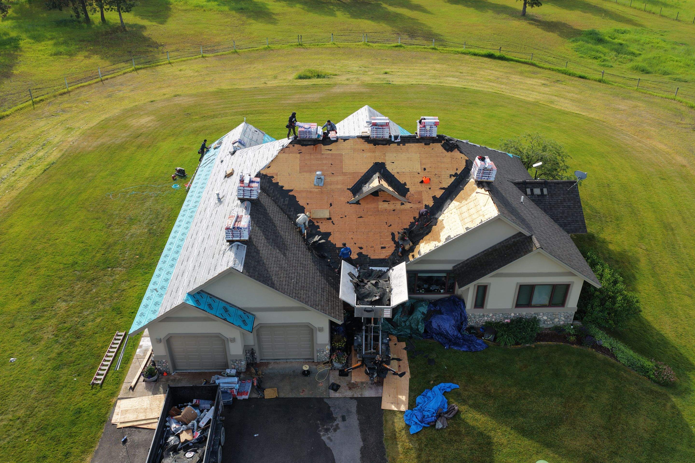 Roof Replacement using GAF Timberline HDZ - Midnight Mesa  by Montana Roofing Solutions