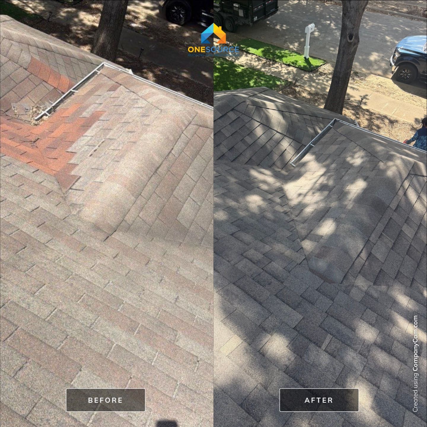 Residential Roofing Installation using Malarkey Highlander Weathered Wood Plus by OneSource Roofing and Restoration