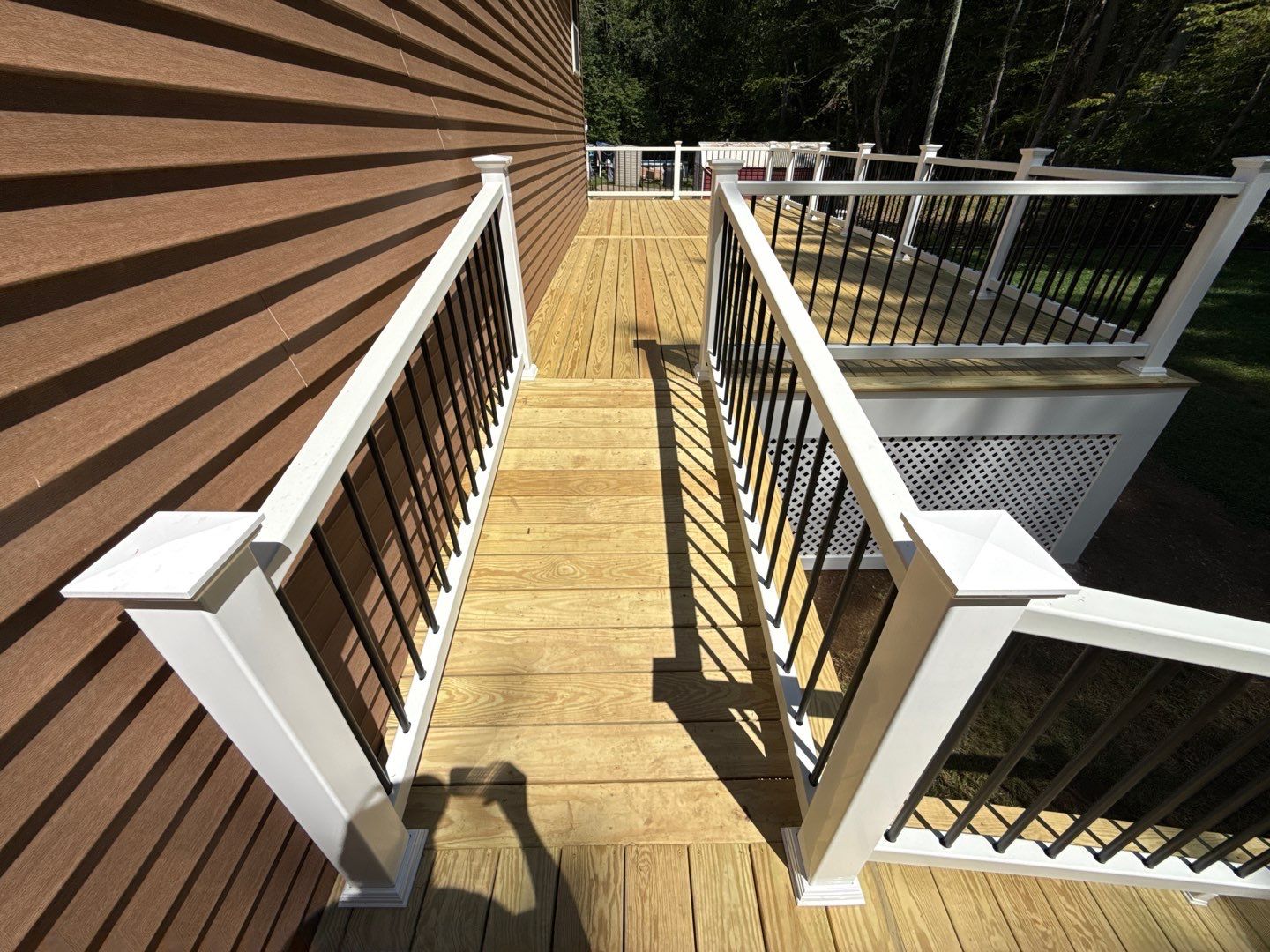 Custom Pressure-Treated Deck and Accessible Ramp Installation in York by Sensible Home Solutions
