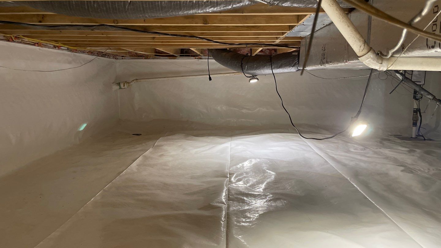 Crawl Space Waterproofing & Encapsulation using GrateProducts by Toledo Basement Repair