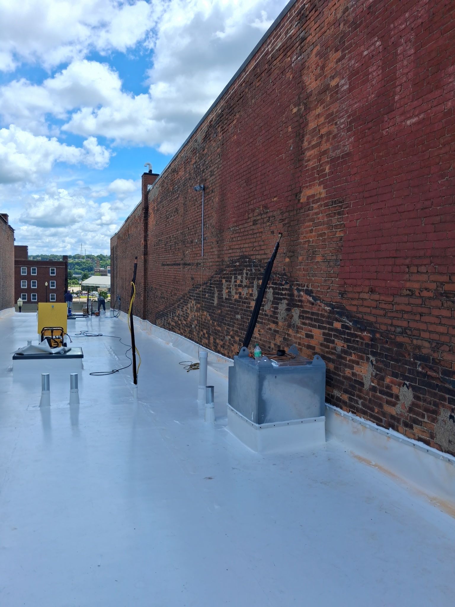 Commercial PVC Roof Installation- Downtown Dubuque, IA by Grell Roofing, LLC