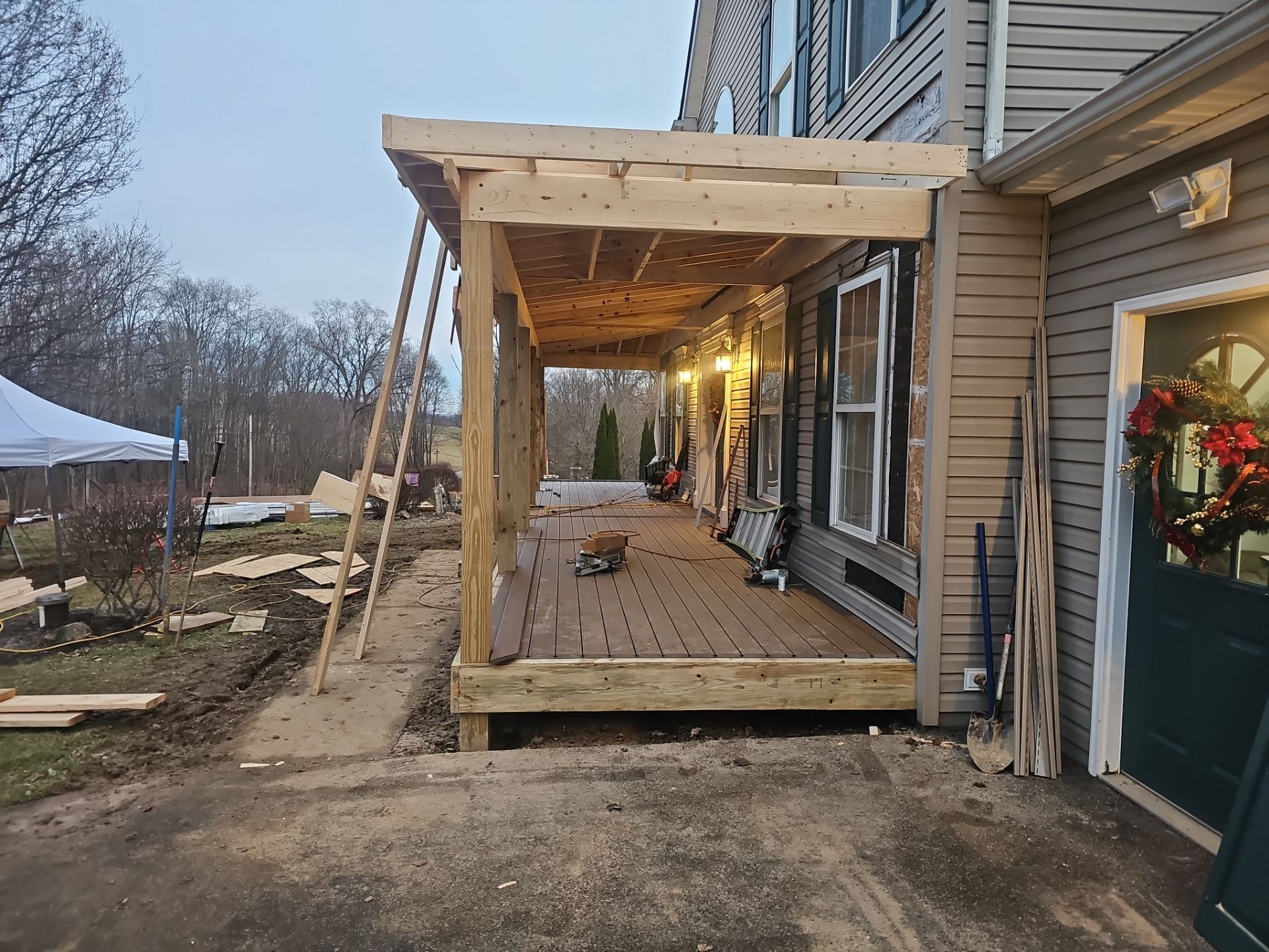 Porch by Cousins Roofing Siding & Decks