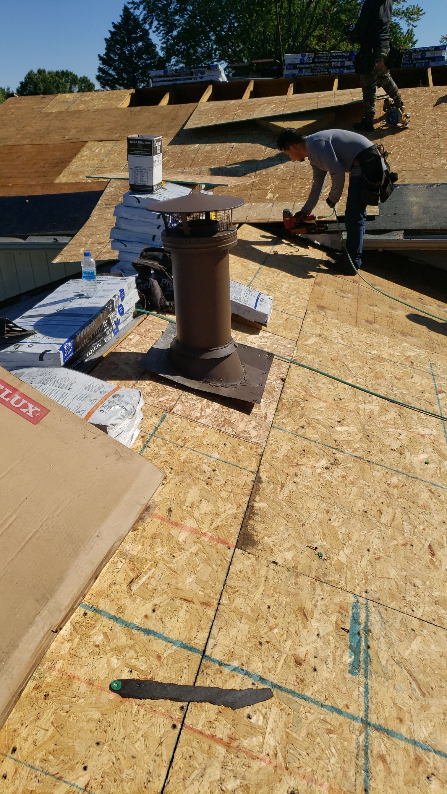 ATLAS PINNACLE COLOR: PRISTINE HEATHER DRIP EDGE: MUSKET BROWN by Eagle Eye Roofing