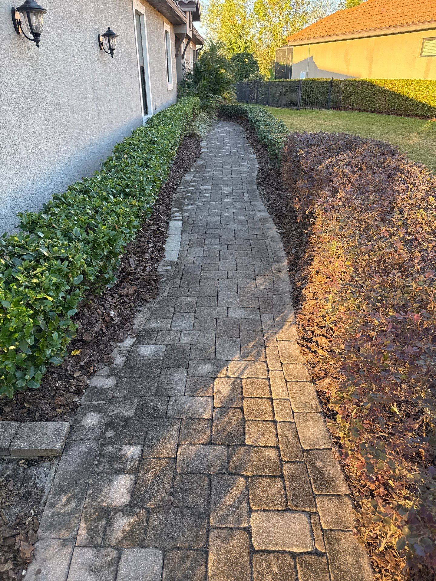 Paver Driveway, Walkway, Patio & Concrete Sidewalk Cleaning in Artisan Lakes Esplanade, Palmetto, FL | Sunshine AquaWash by Sunshine AquaWash