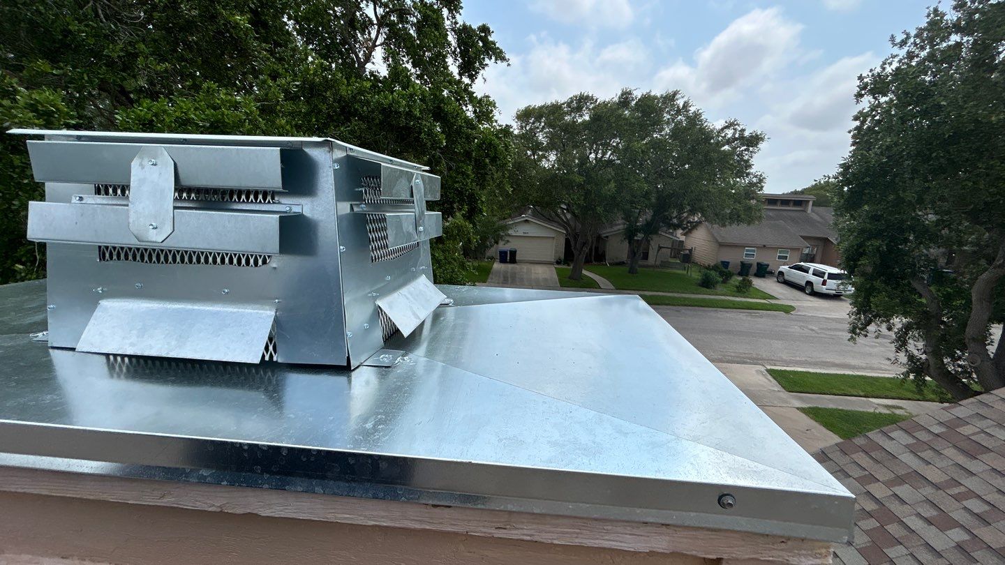 Chimney Cap & Chase Replacement using Galvanized Chimney Cap & Chase by Lighthouse Roofing