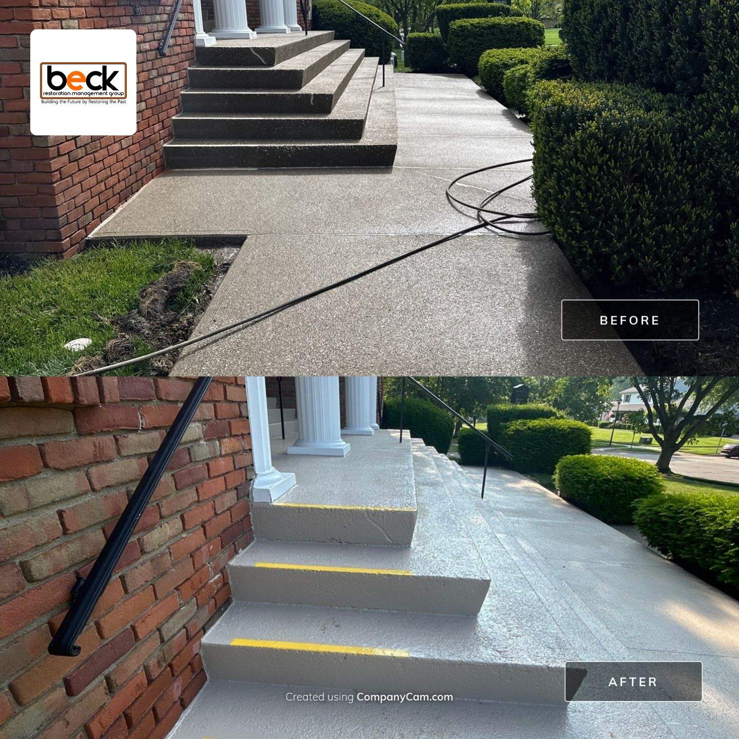 Medina Stair Coating by Beck Restoration Management Group