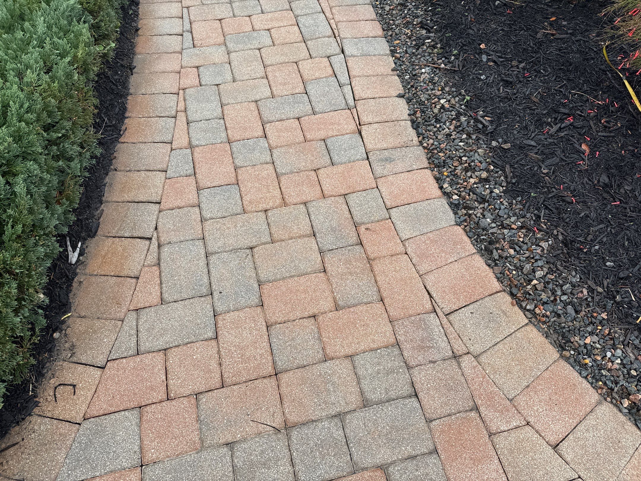 Oil & Tar Removal from Paver Driveway & Entryway by Sunshine AquaWash