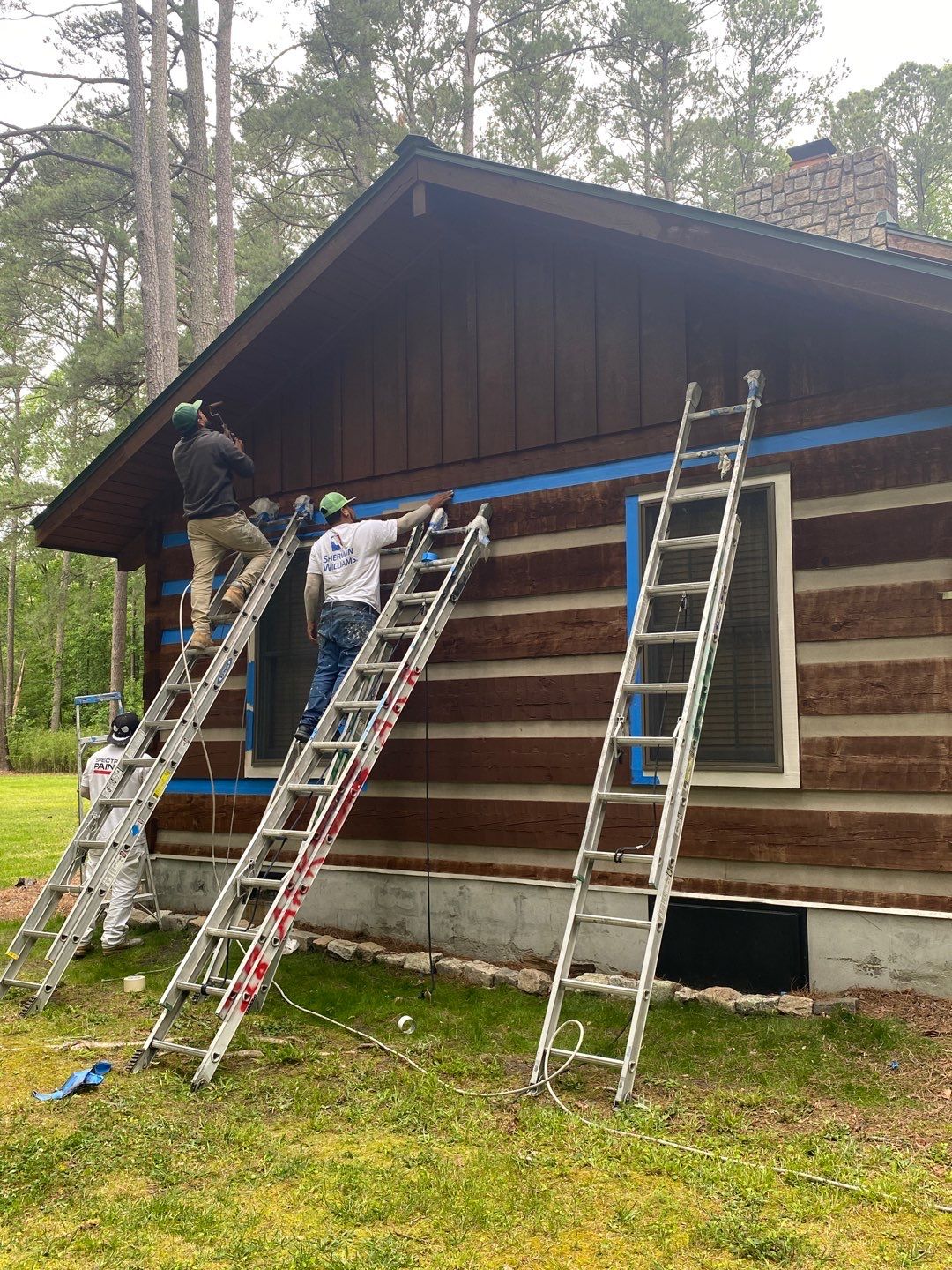 Chesapeake Log Cabin by AKK Painting LLC