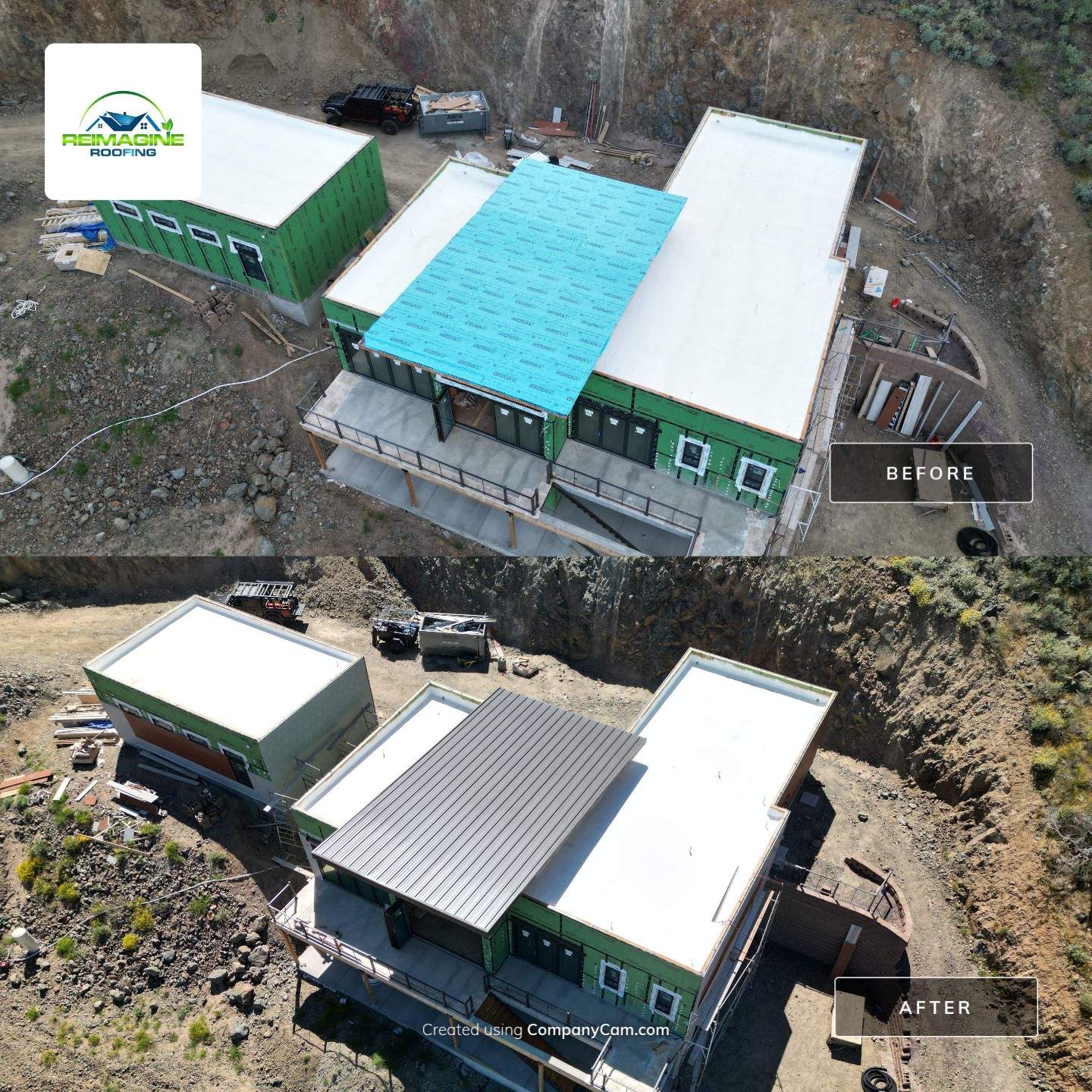 Dark Bronze Standing Seam by Reimagine Roofing