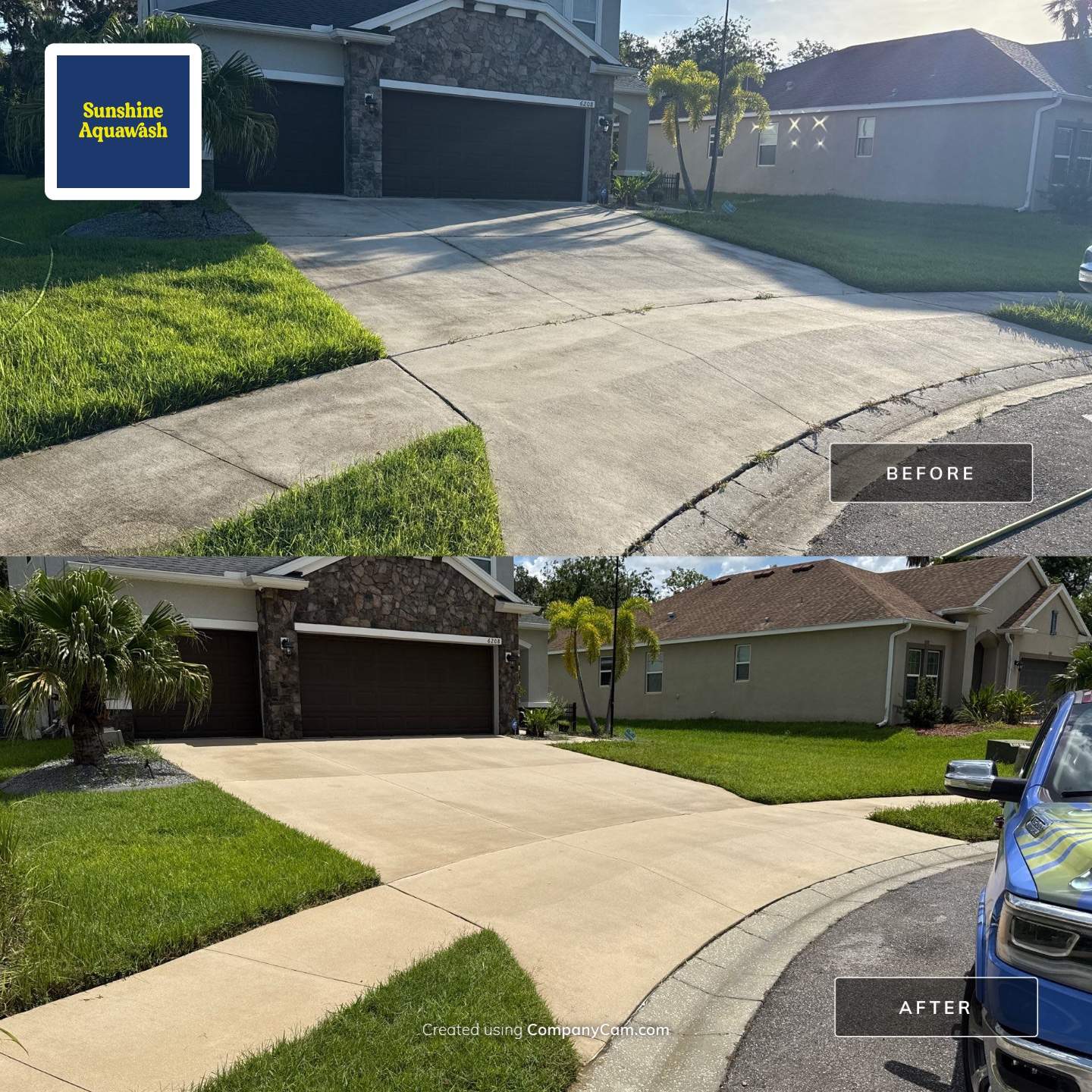 HOA-Required House Wash & Concrete Cleaning – Old Mill Preserve, Palmetto, FL by Sunshine AquaWash