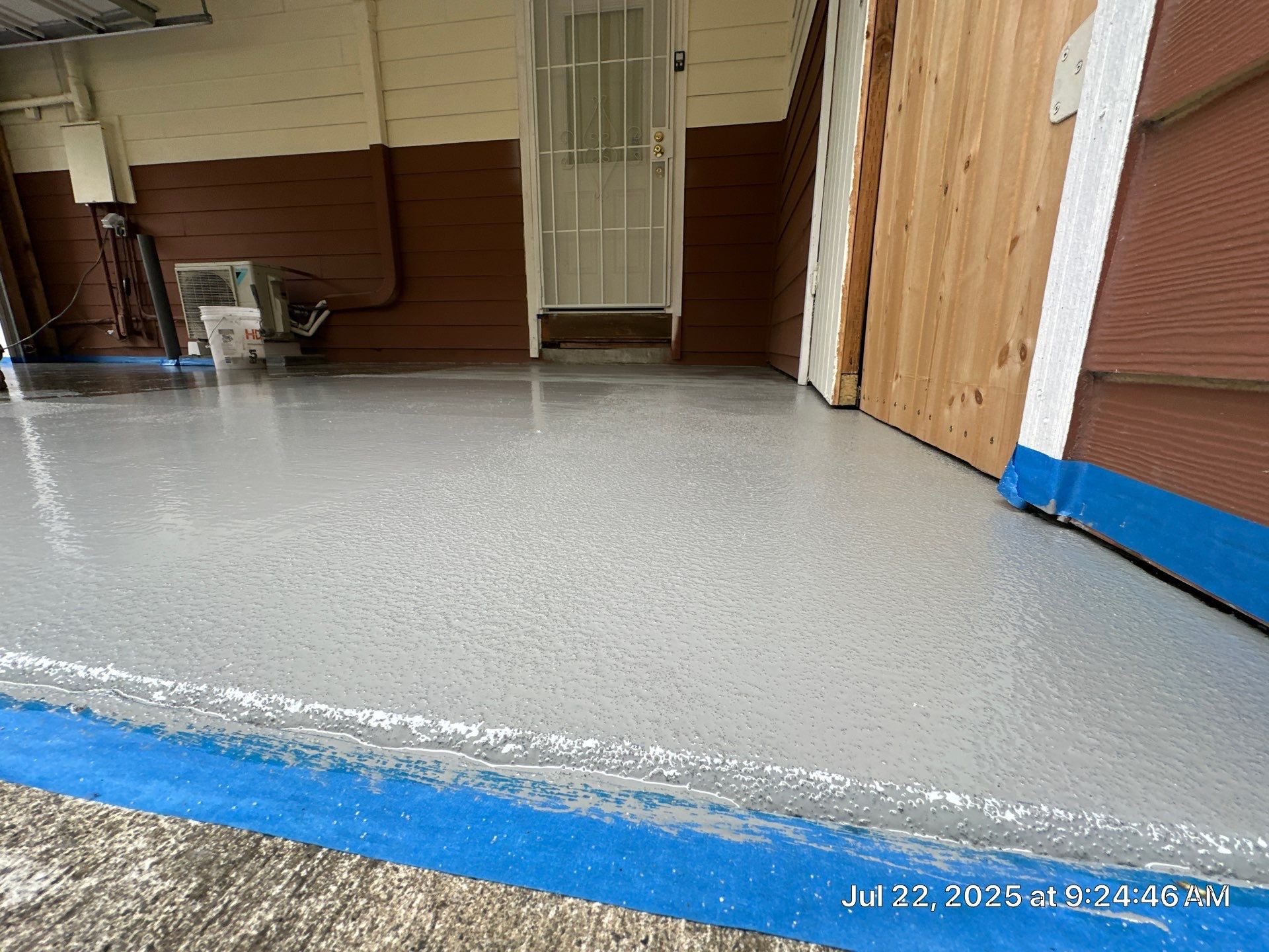 Concrete Garage Epoxy Paint Finish | Everett by Jireh Asphalt & Concrete Inc 