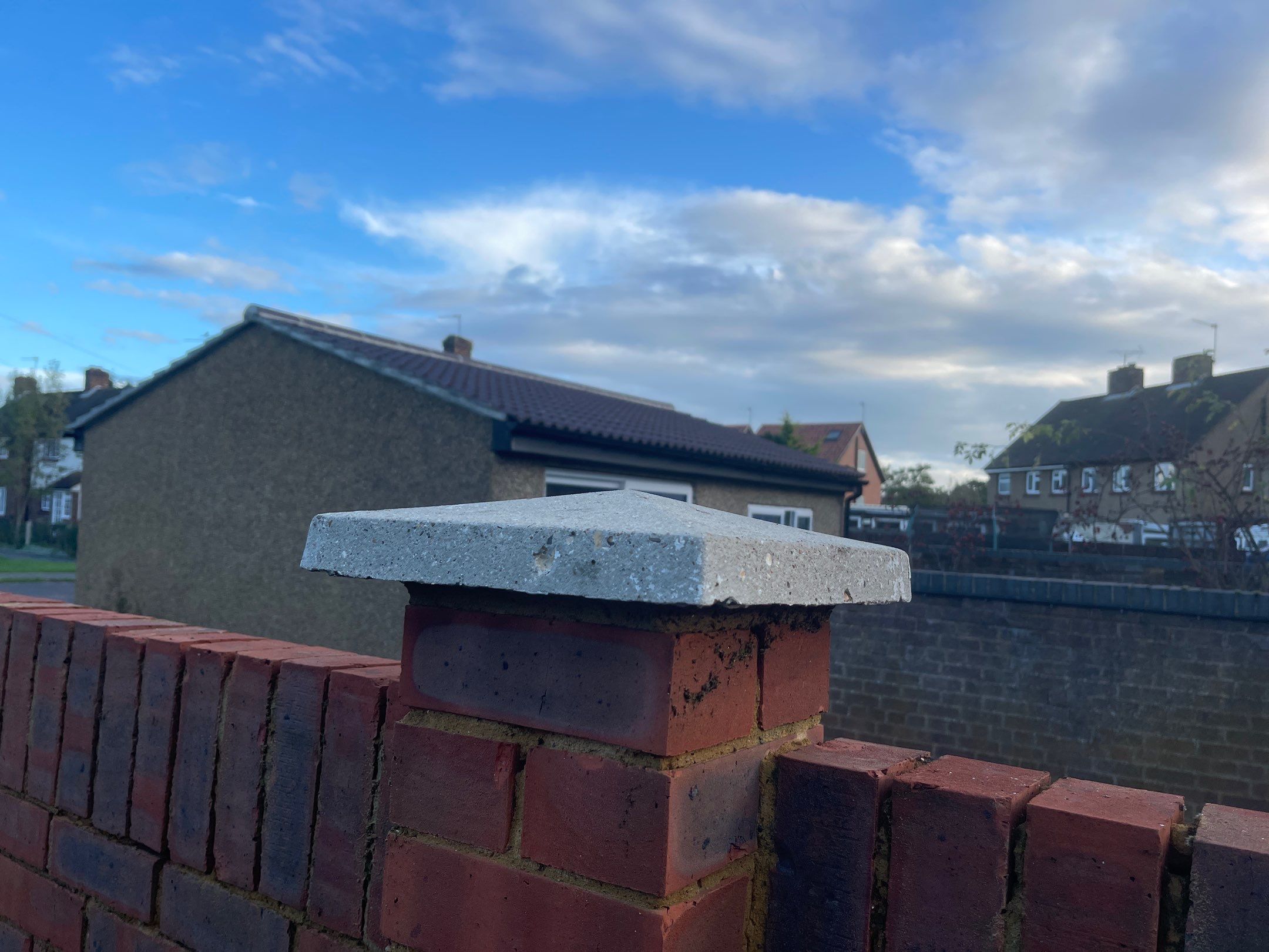 Roof Clean and Coping Stones using Honda 15lpm Low Pressure Washing Machine by Ges Exterior Cleaning ltd