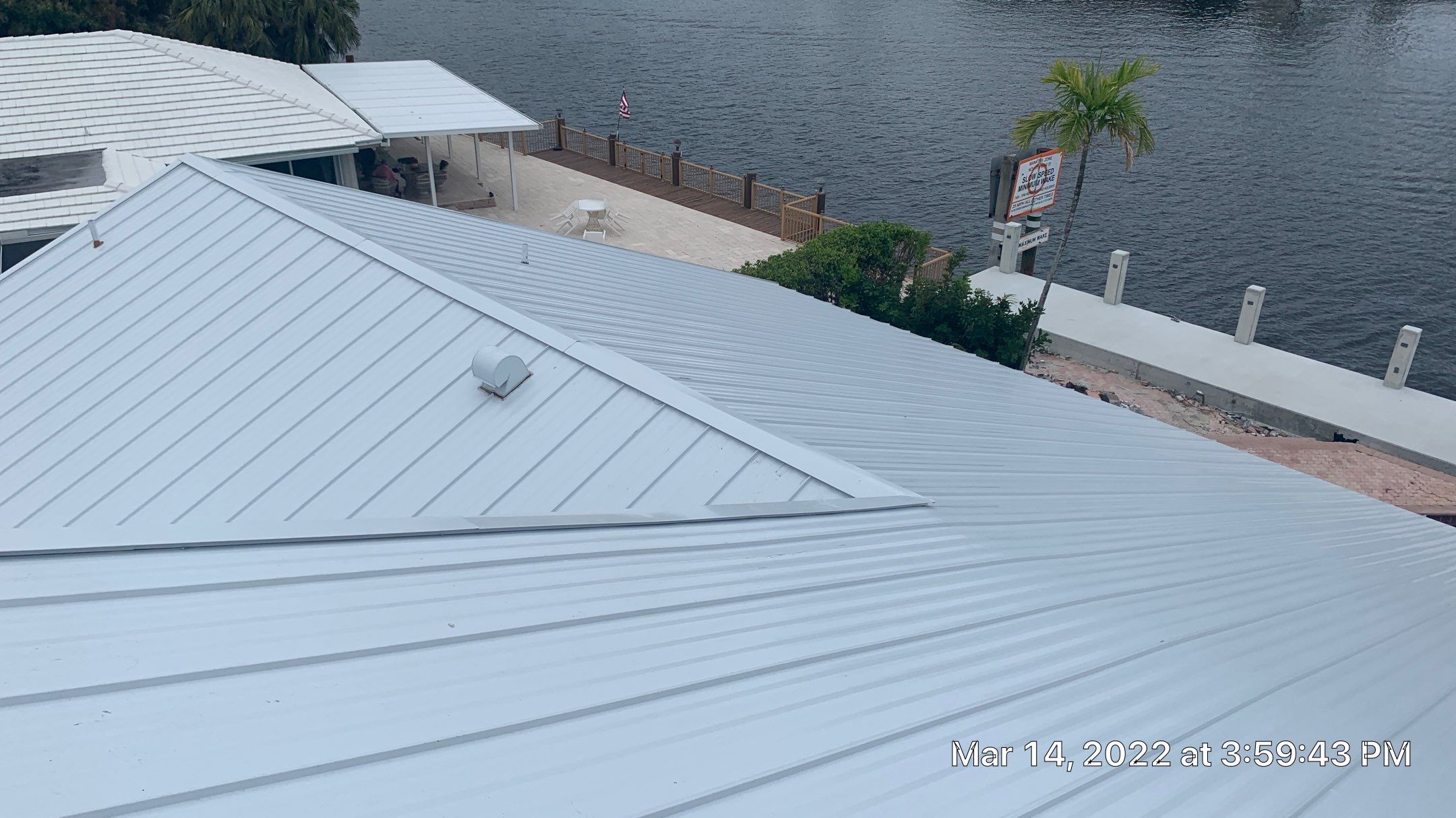 Residential Roofing Installation using 1" Nail strip metal roof by BLUES BROTHERS ROOFING