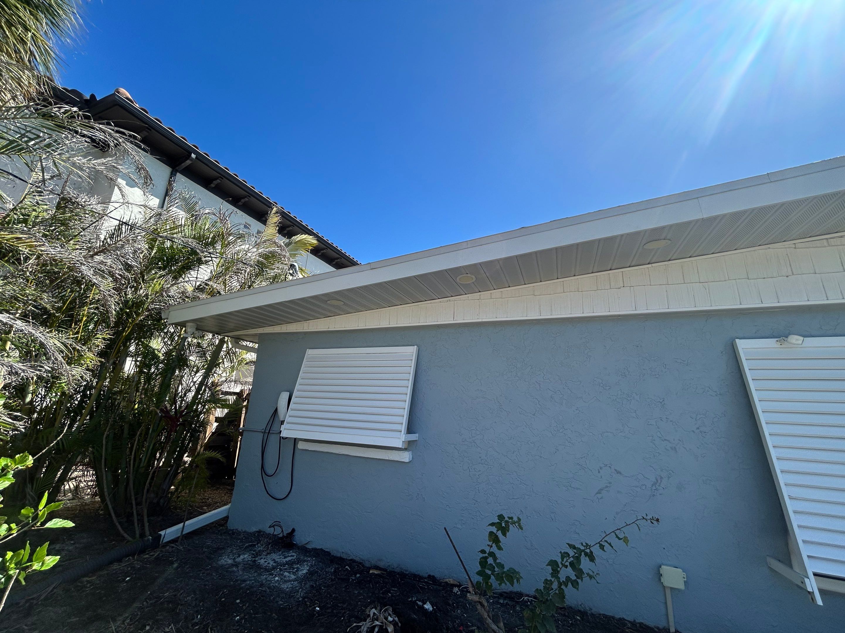 New Metal Soffit and Fascia in Siesta Key FL by Gutter Professors