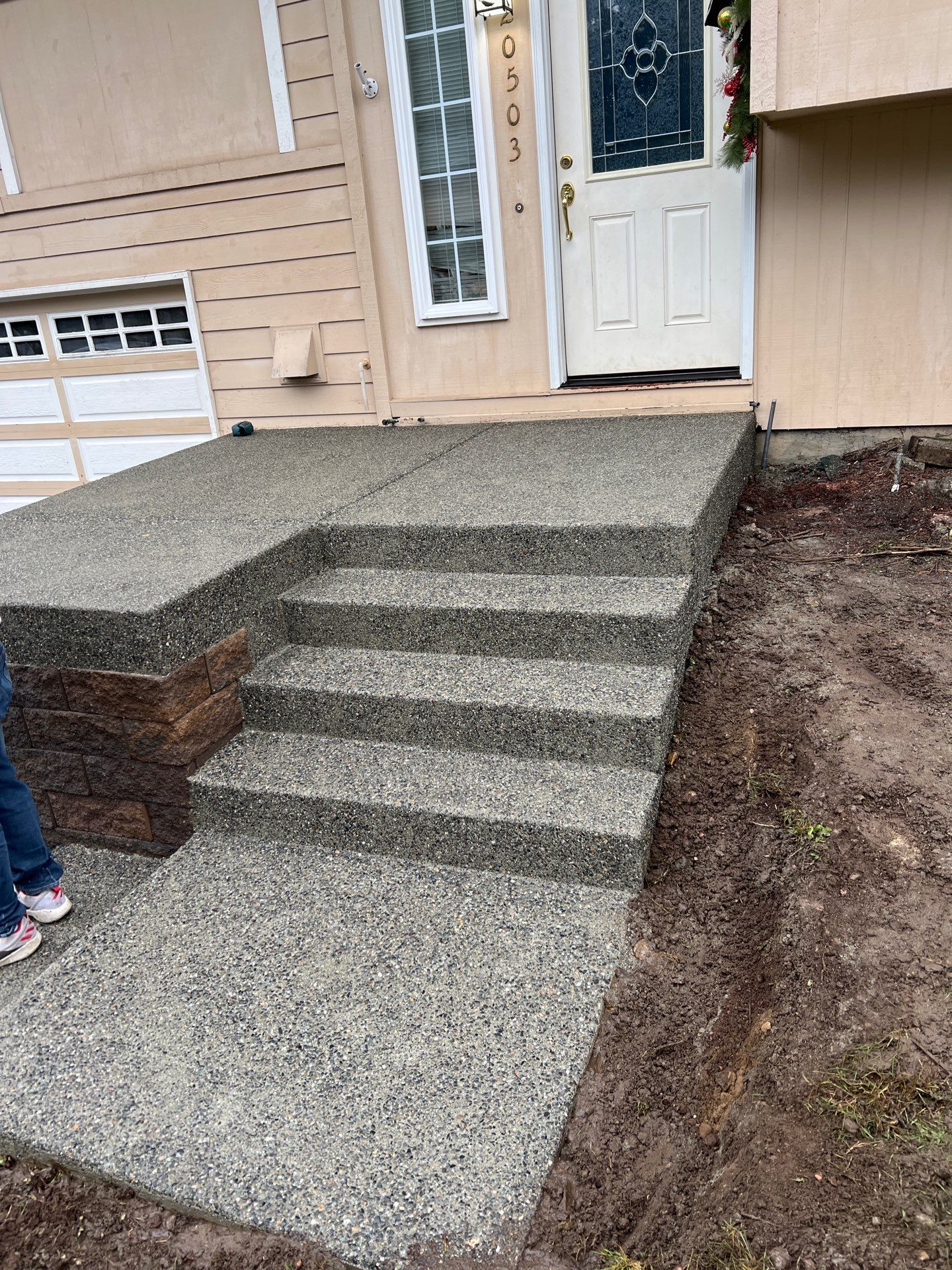 Concrete Front Stair Repair | Bothell  by Jireh Asphalt & Concrete Inc 