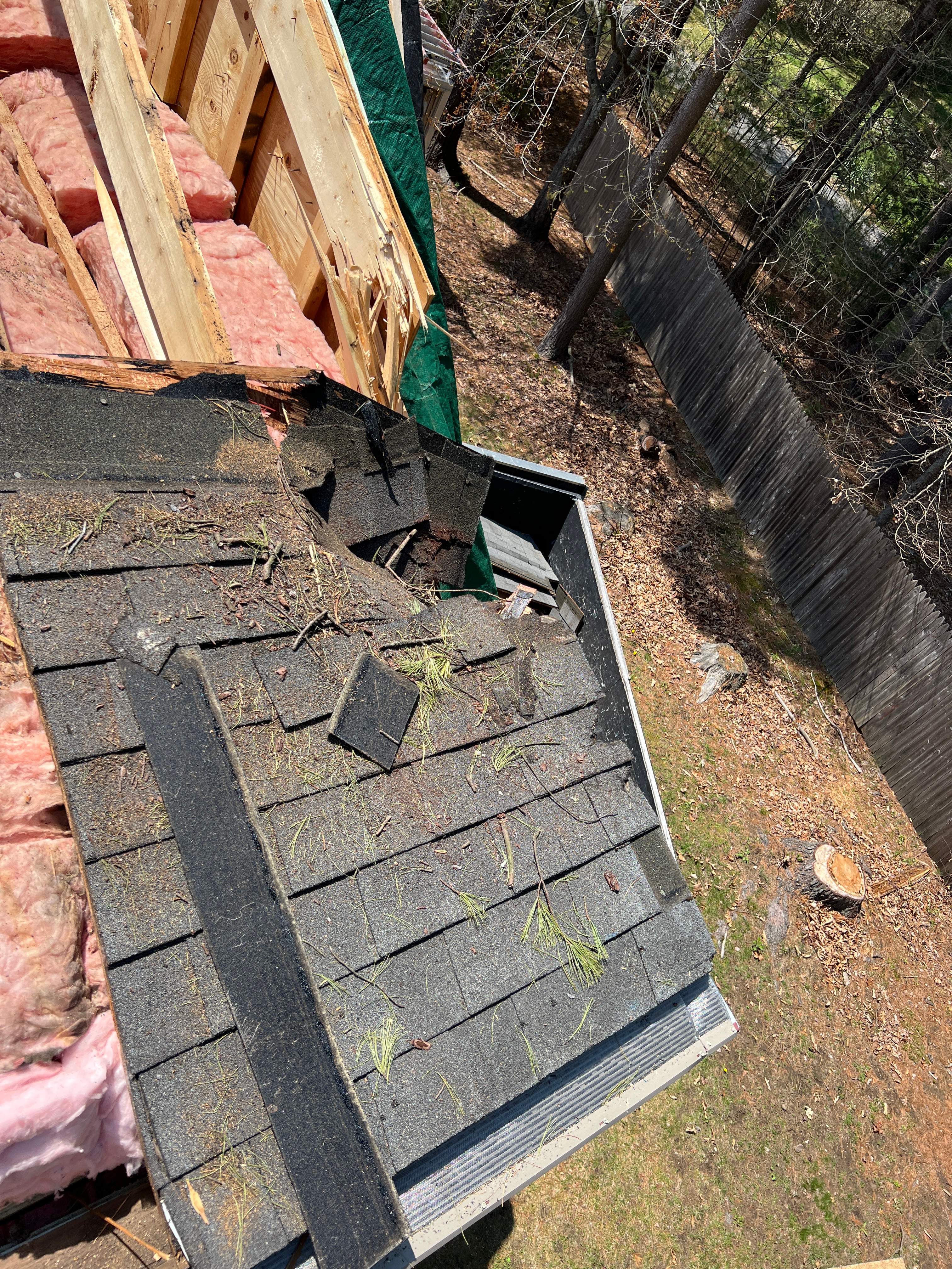 Tree Damage/Roof Repair by Chagnon Building & Remodeling LLC
