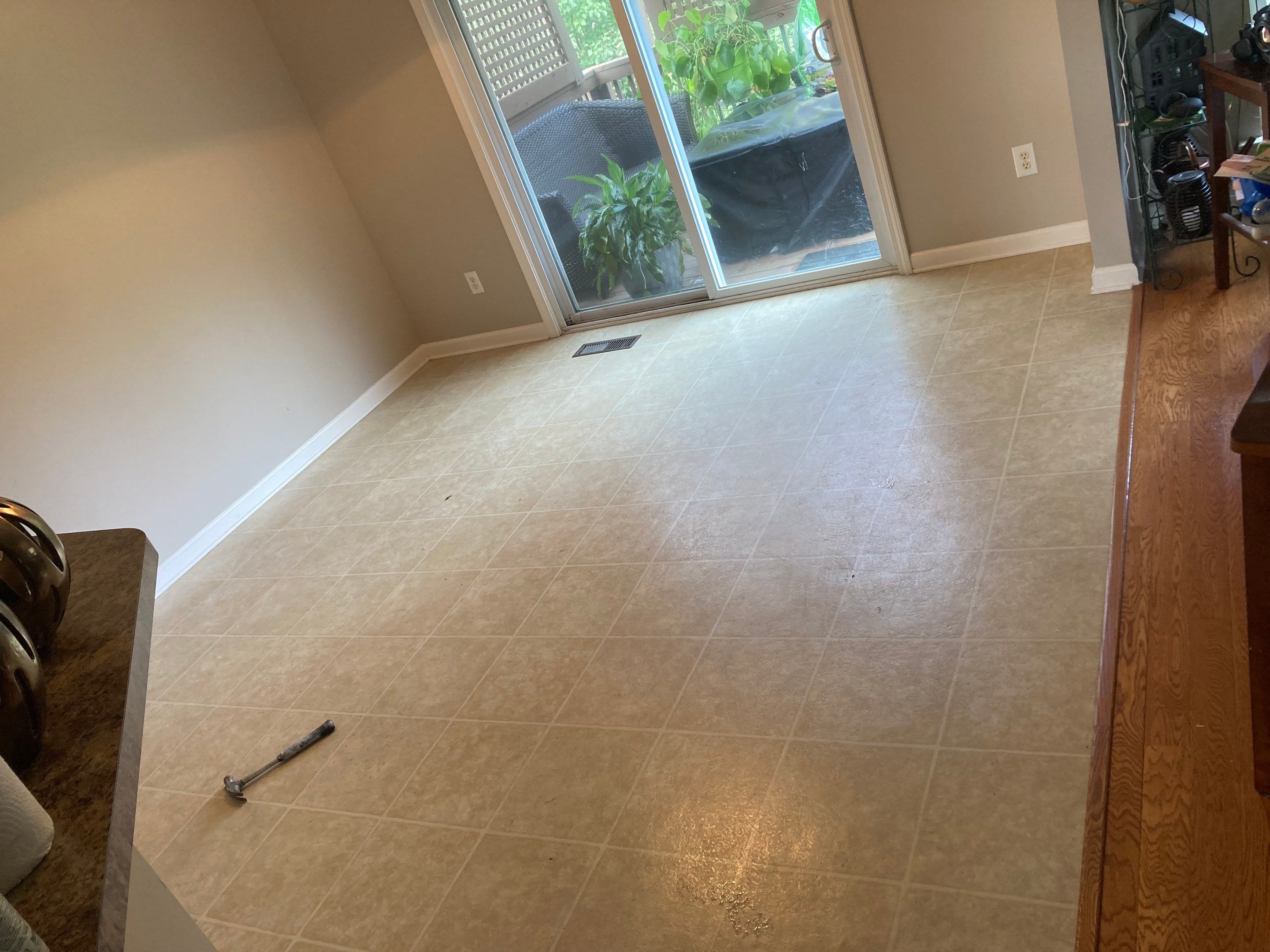 Beautiful new custom tile shower, tub surround and accent walls by Footprints Floors of Nashville