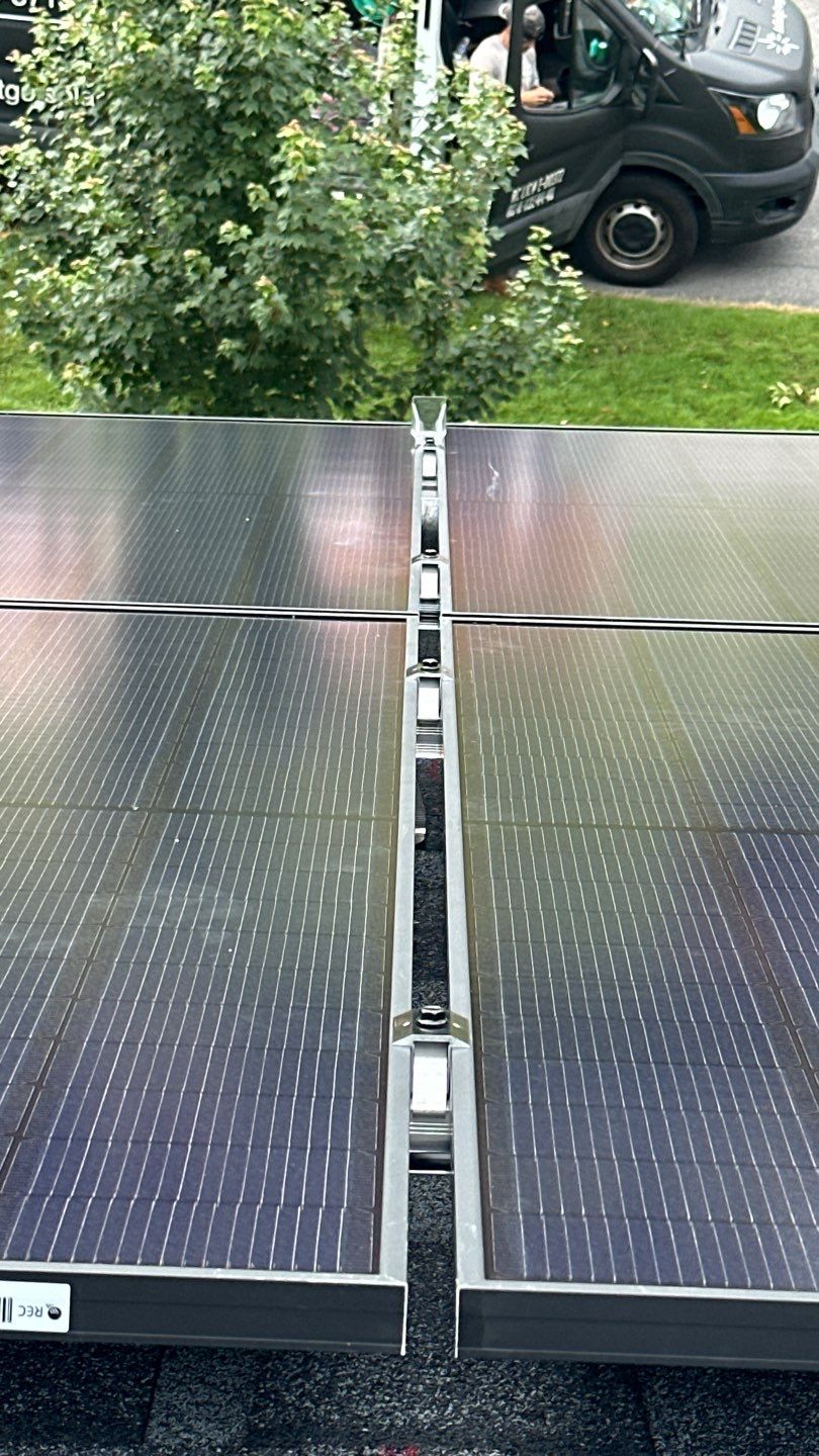 Solar Panel Installation With Snow Guards by Infinity Solar Systems