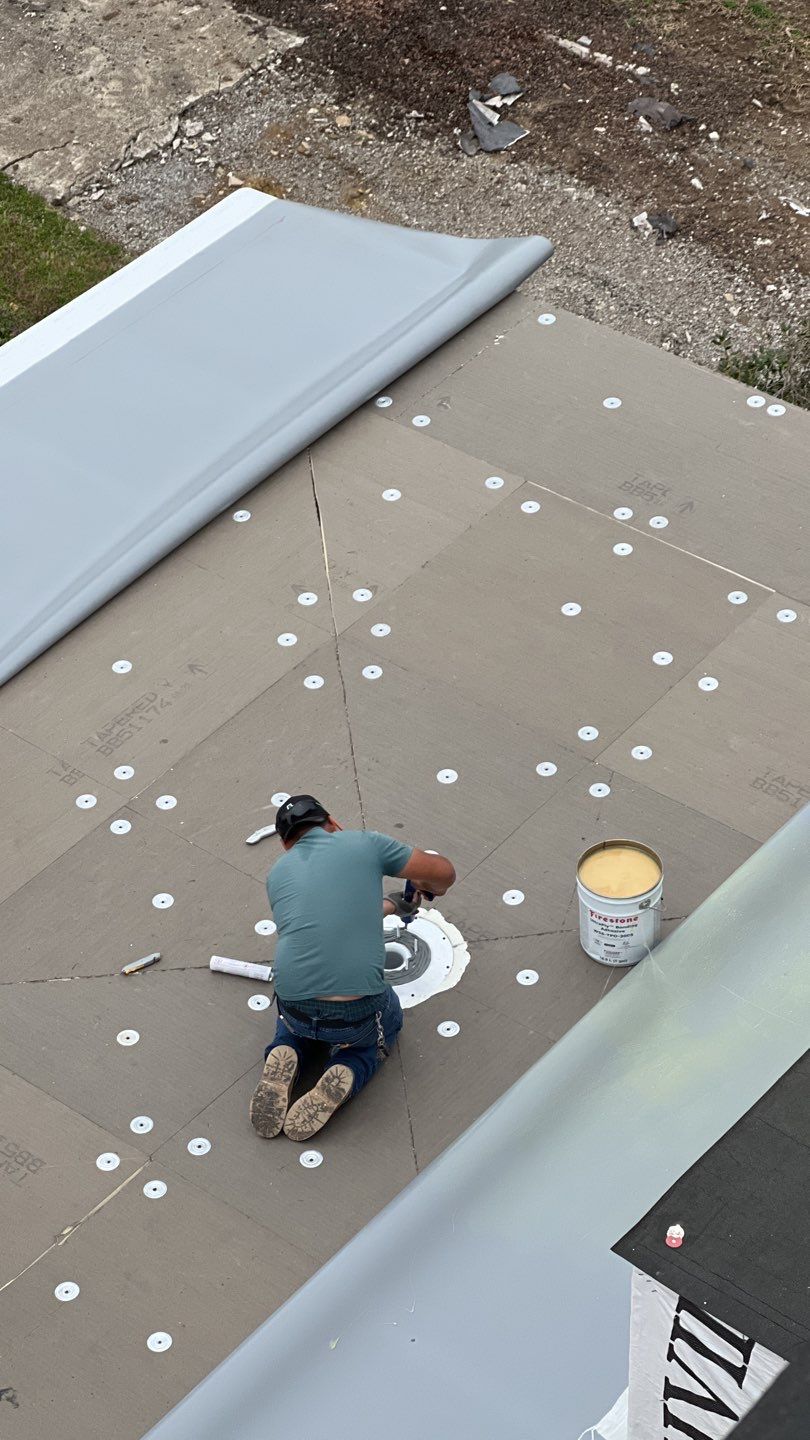 Residential Roofing Installation using TPO by Undersun Roofing 