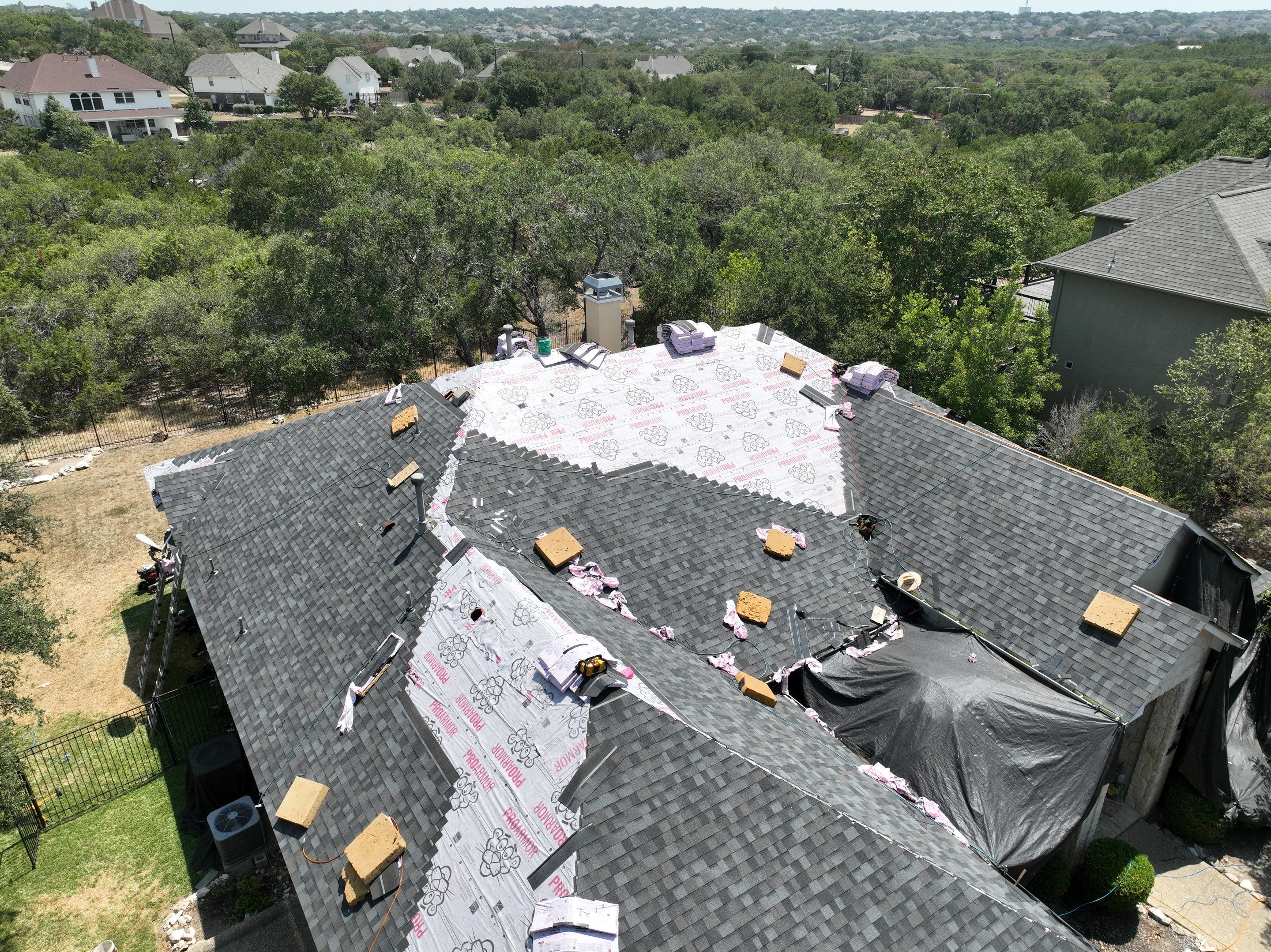 Residential Roof Replacement using Owens Corning Duration Designer 30 Year Laminate Shingle  by Premier Roofing and Contracting
