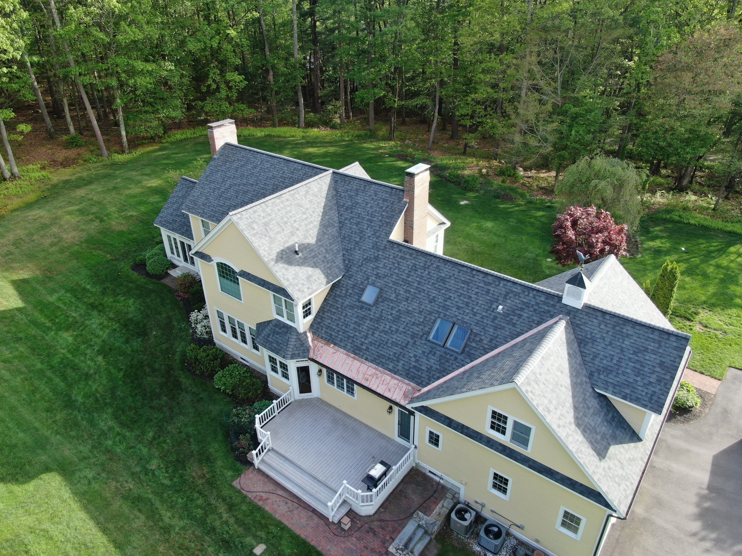 Roof Replacement with Owens Corning Shingles and Copper Flashing by Mighty Dog Roofing of Greater Middlesex County