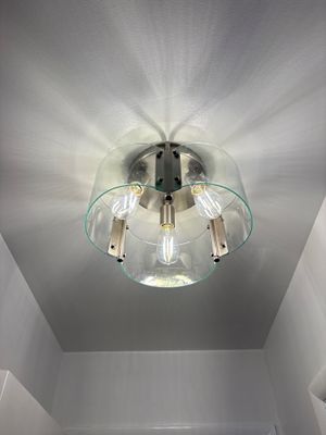 Custom Feature Wall Lighting | Light Fixture Upgrade
