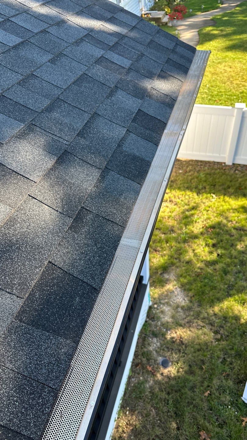Microguard Gutter Shield Installation in Islip by Above All Gutters 
